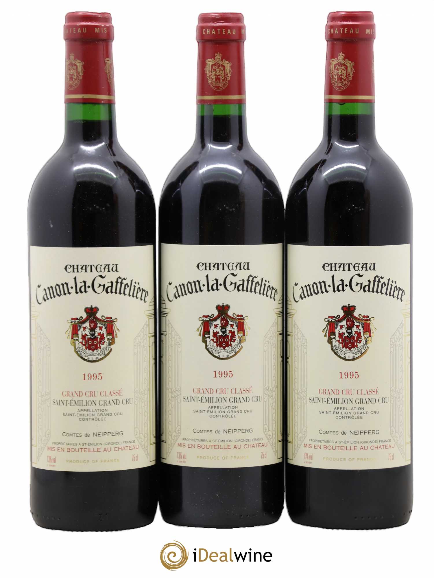 Château Canon la Gaffelière 1er Grand Cru Classé B 1995 - Lot de 3 bouteilles - 0