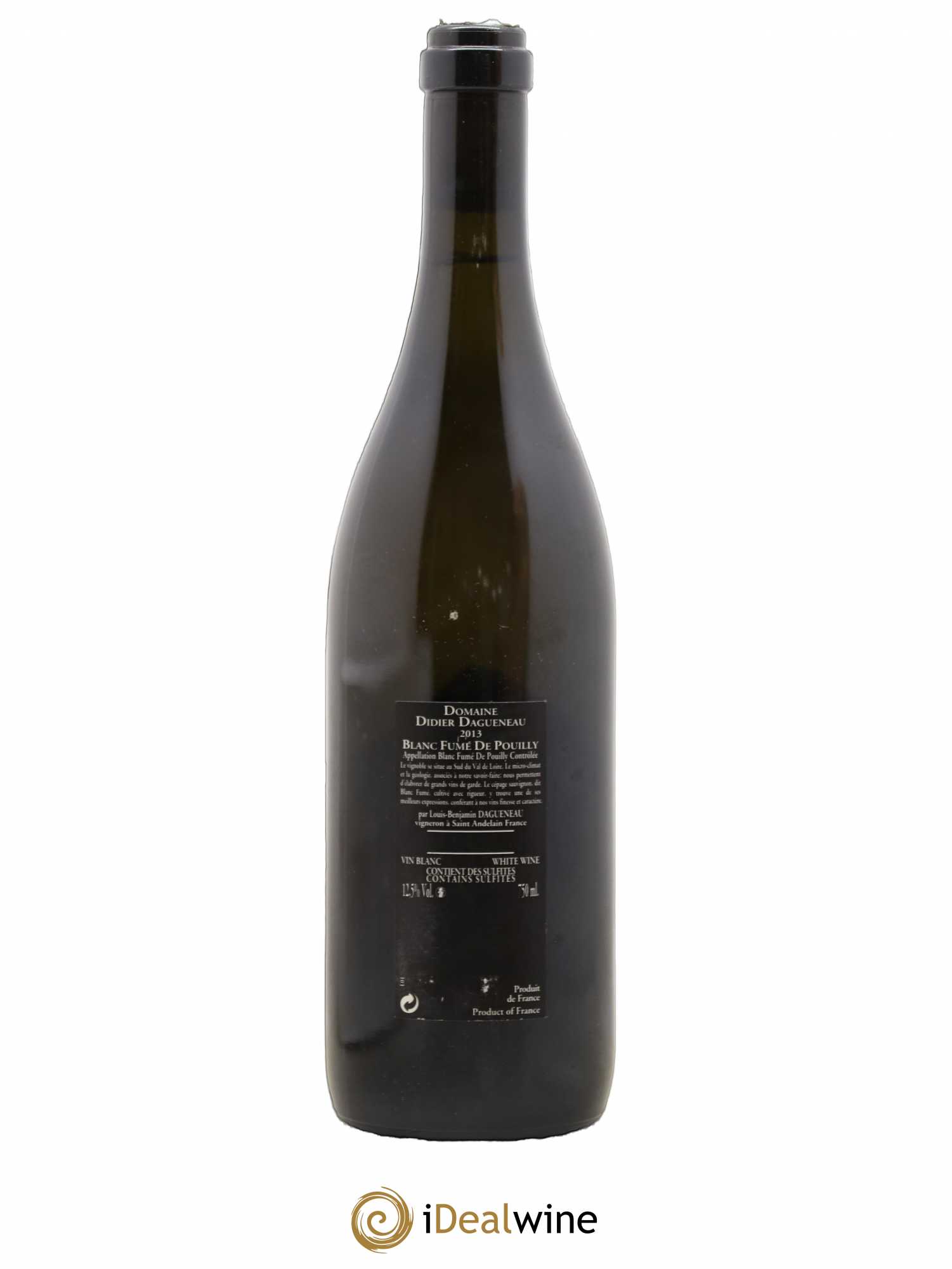 Vin de France (anciennement Pouilly-Fumé) Silex Dagueneau (Domaine Didier - Louis-Benjamin) 2013 - Lot de 1 bouteille - 1