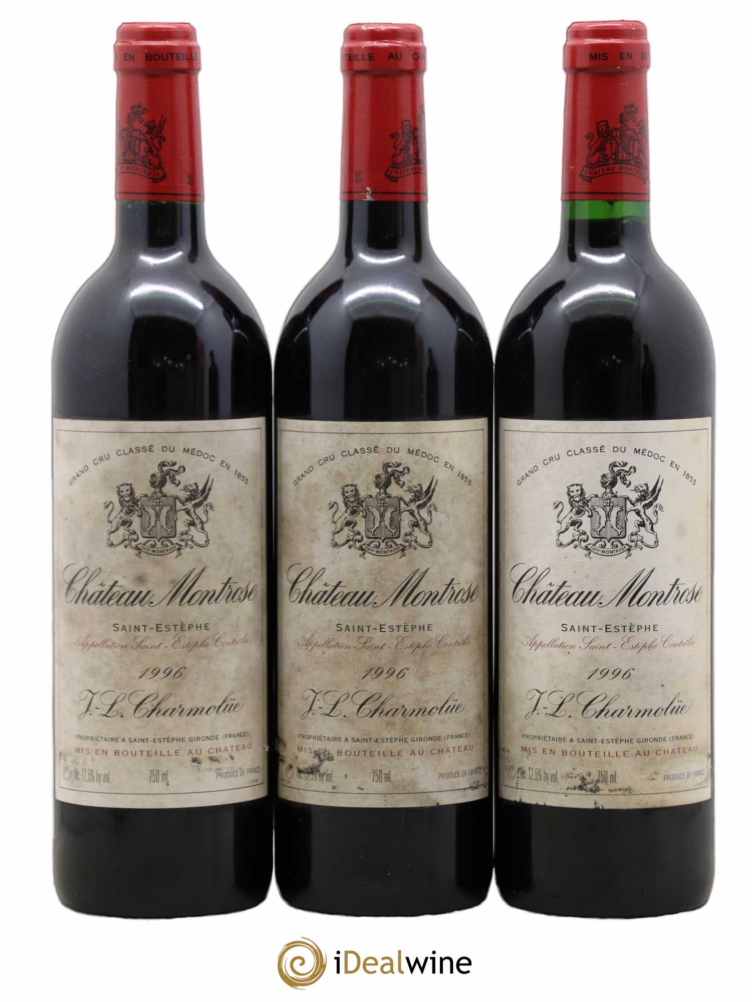 Château Montrose 2ème Grand Cru Classé 1996 - Lot de 3 bouteilles - 0