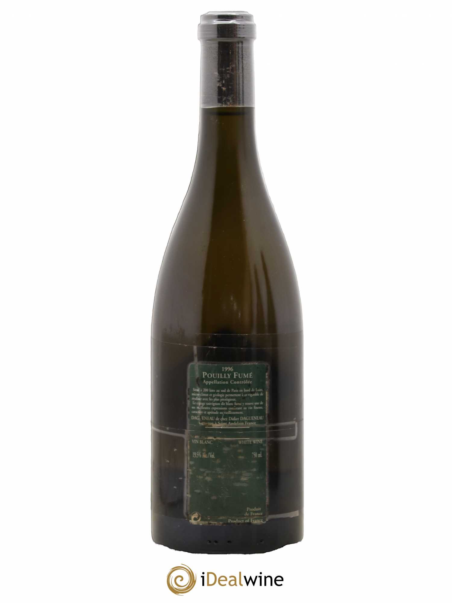 Vin de France (anciennement Pouilly-Fumé) Silex Dagueneau (Domaine Didier - Louis-Benjamin) 1996 - Lot de 1 bouteille - 1