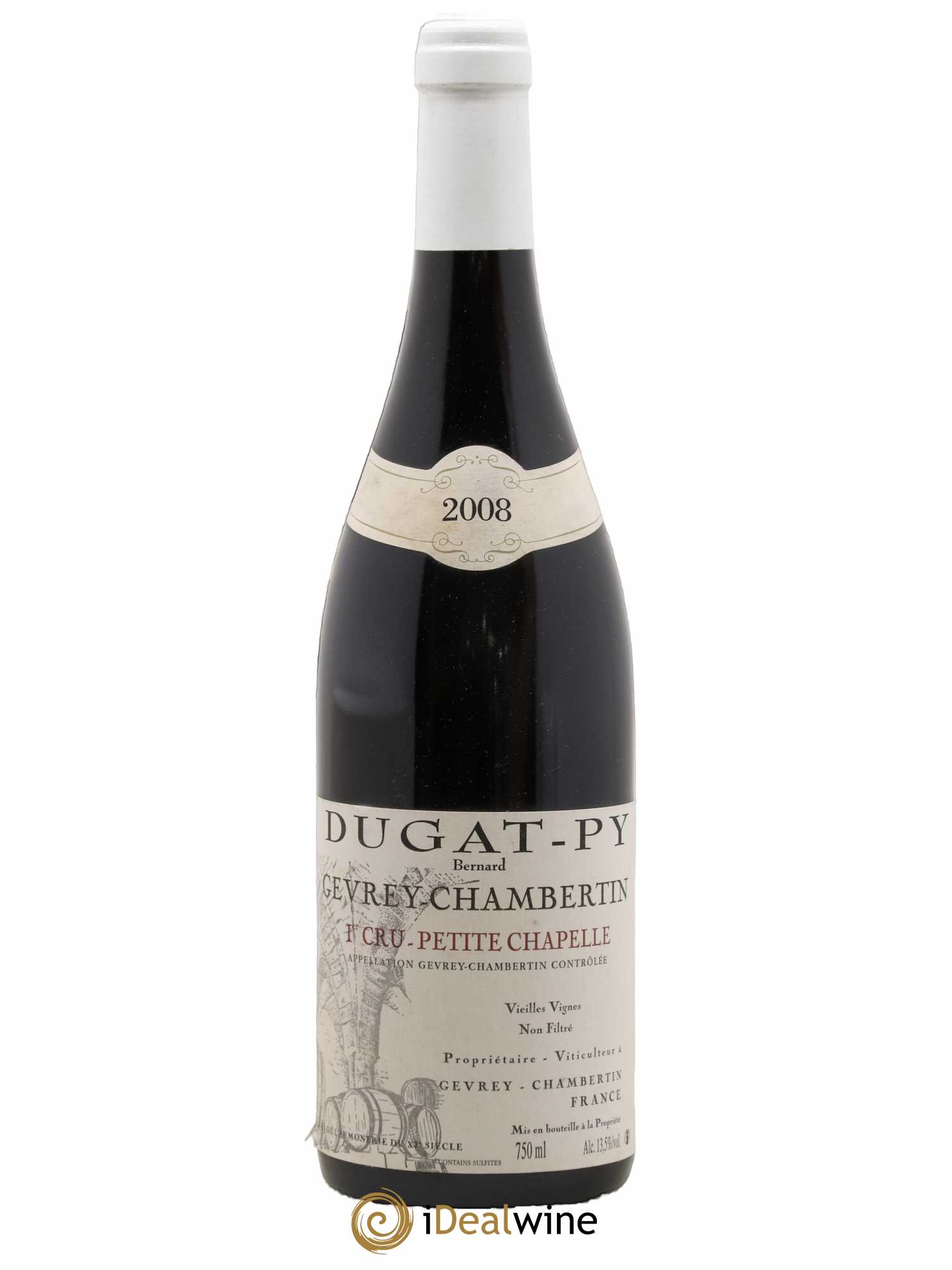 Gevrey-Chambertin 1er Cru Petite Chapelle Vieilles Vignes Dugat-Py 2008 - Lot de 1 bouteille - 0