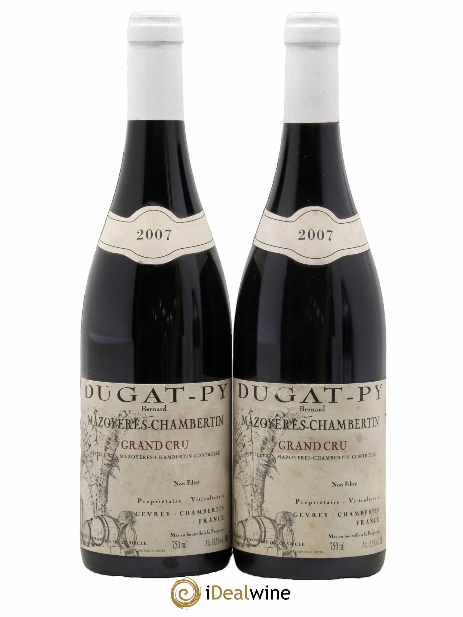 Mazoyères-Chambertin Grand Cru Dugat-Py 2007 - Lot de 2 bouteilles - 0