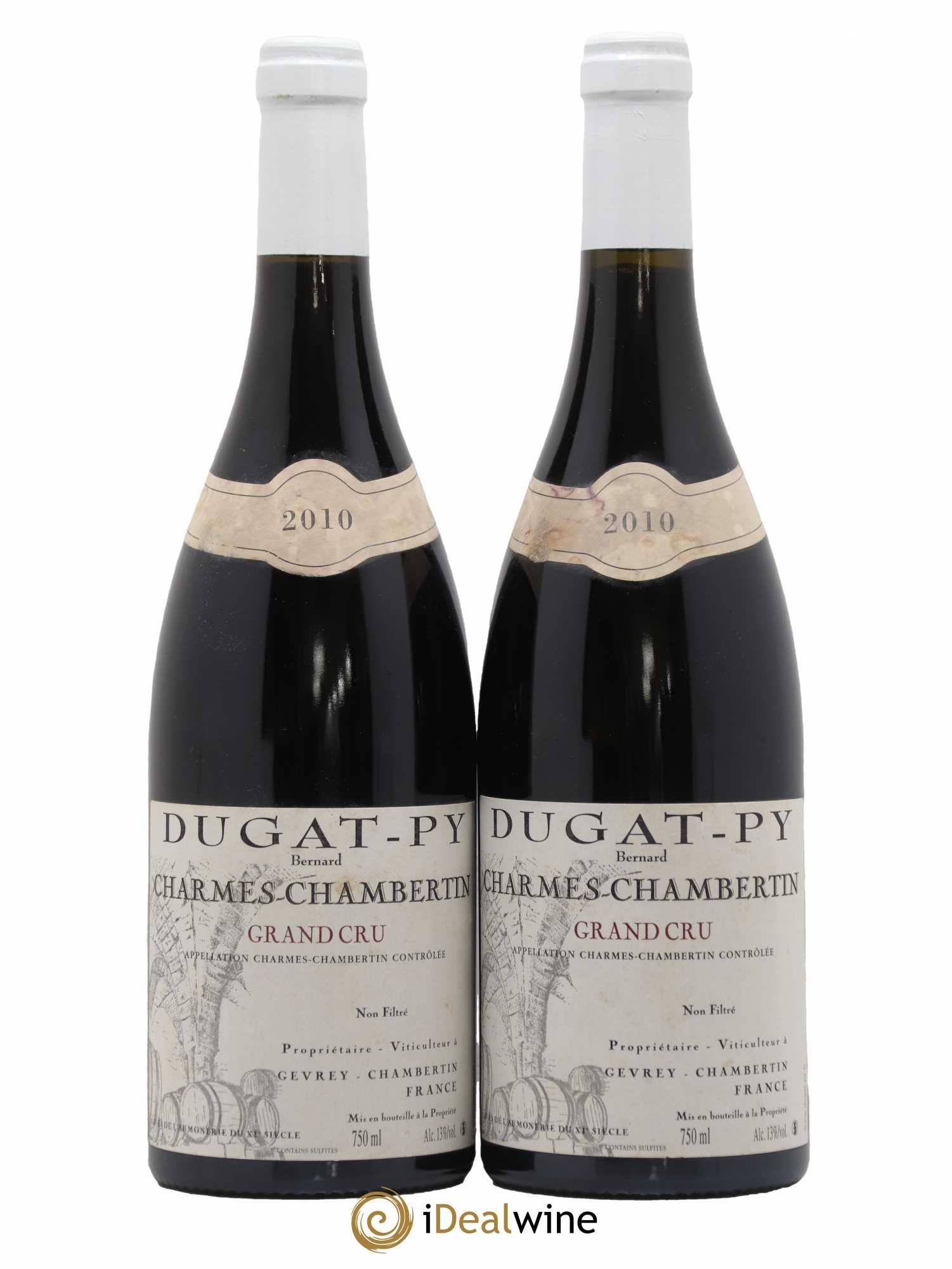 Charmes-Chambertin Grand Cru Dugat-Py 2010 - Lot de 2 bouteilles - 0