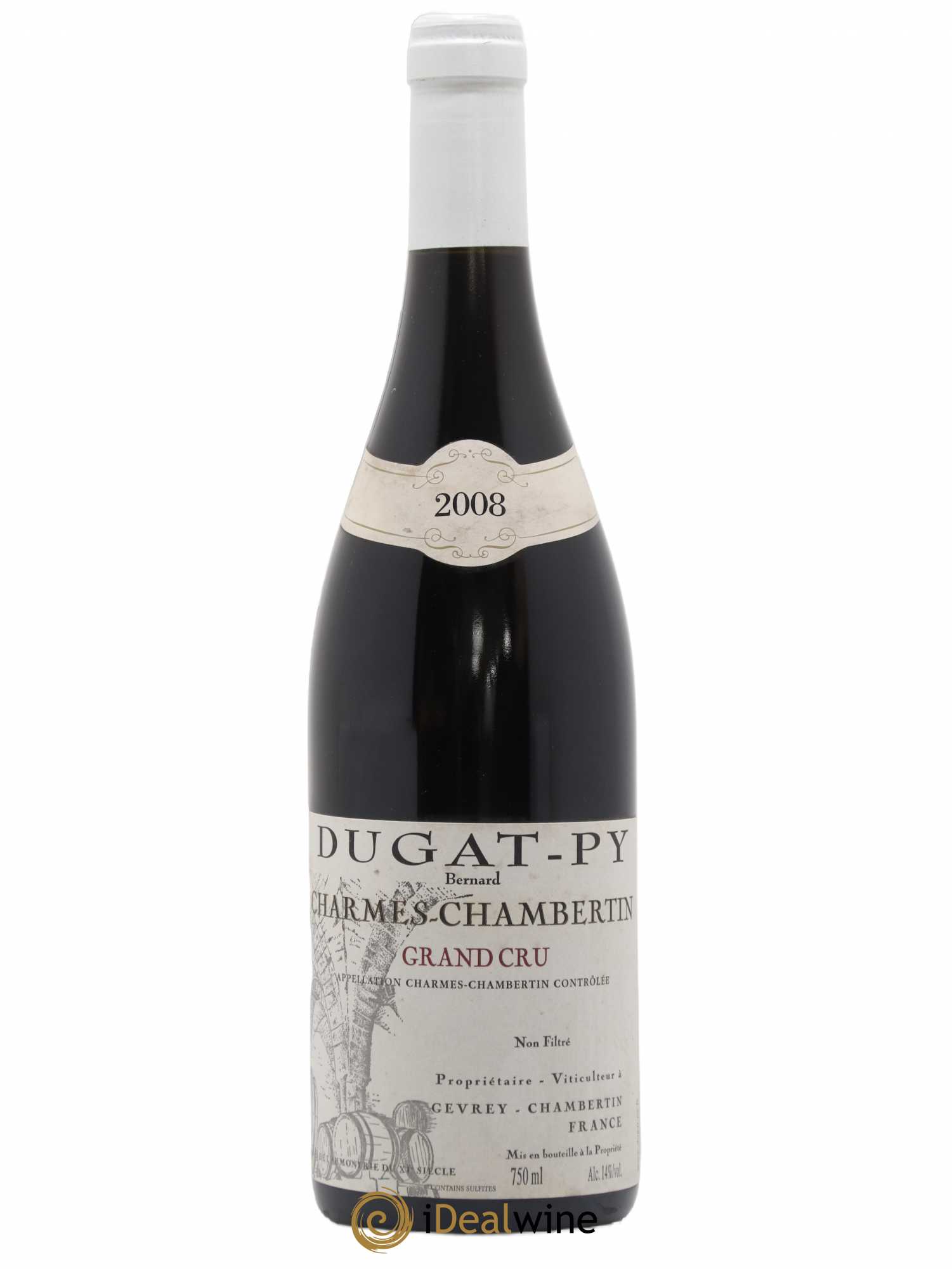 Charmes-Chambertin Grand Cru Dugat-Py 2008 - Lot de 1 bouteille - 0