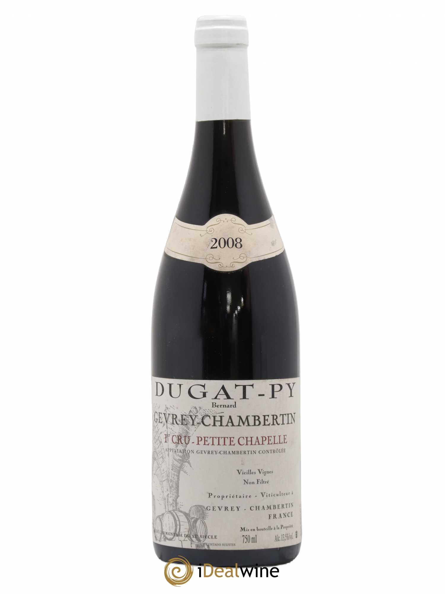 Gevrey-Chambertin 1er Cru Petite Chapelle Vieilles Vignes Dugat-Py 2008 - Lot de 1 bouteille - 0