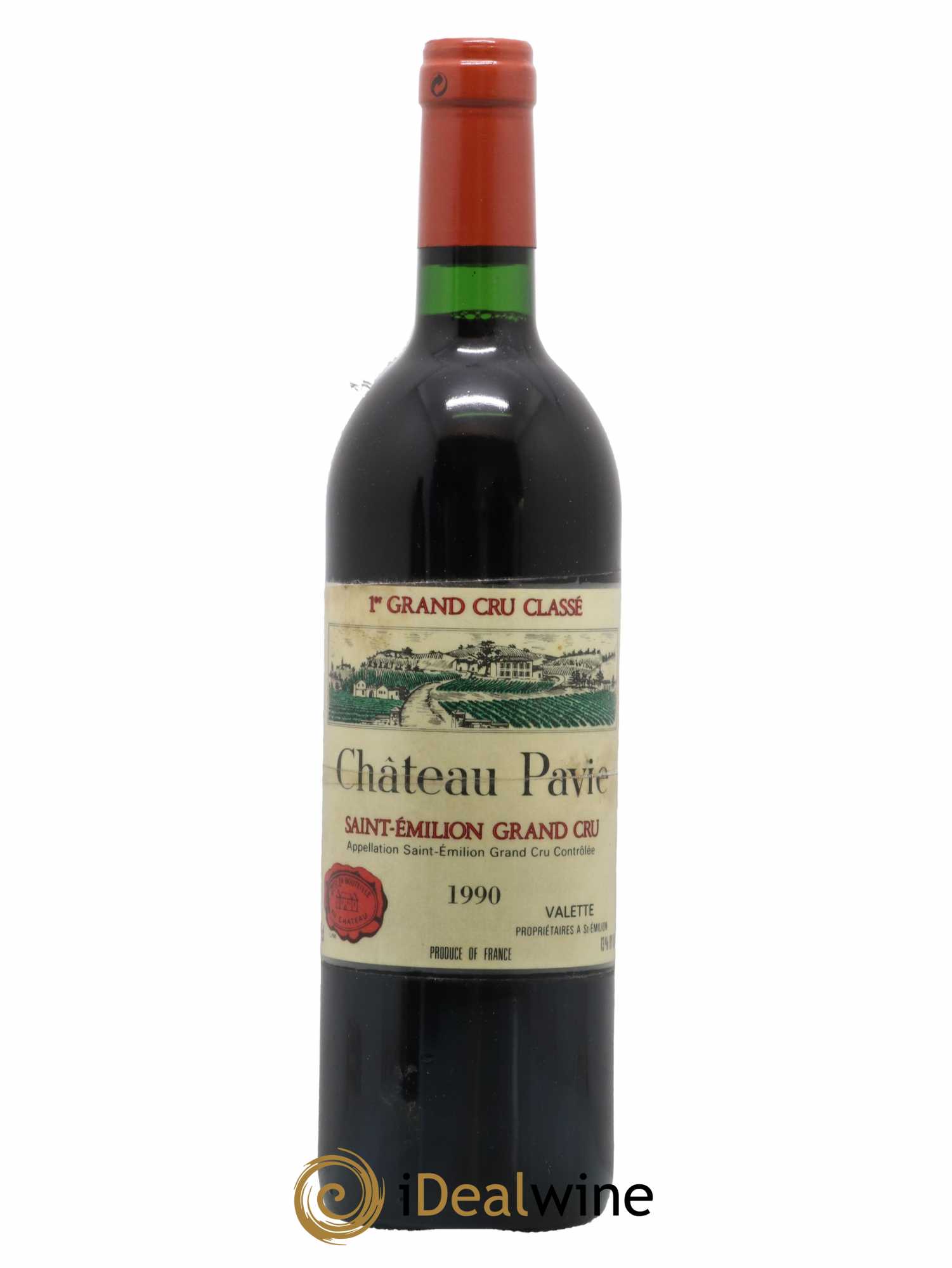 Château Pavie 1er Grand Cru Classé A 1990 - Lot de 1 bouteille - 0