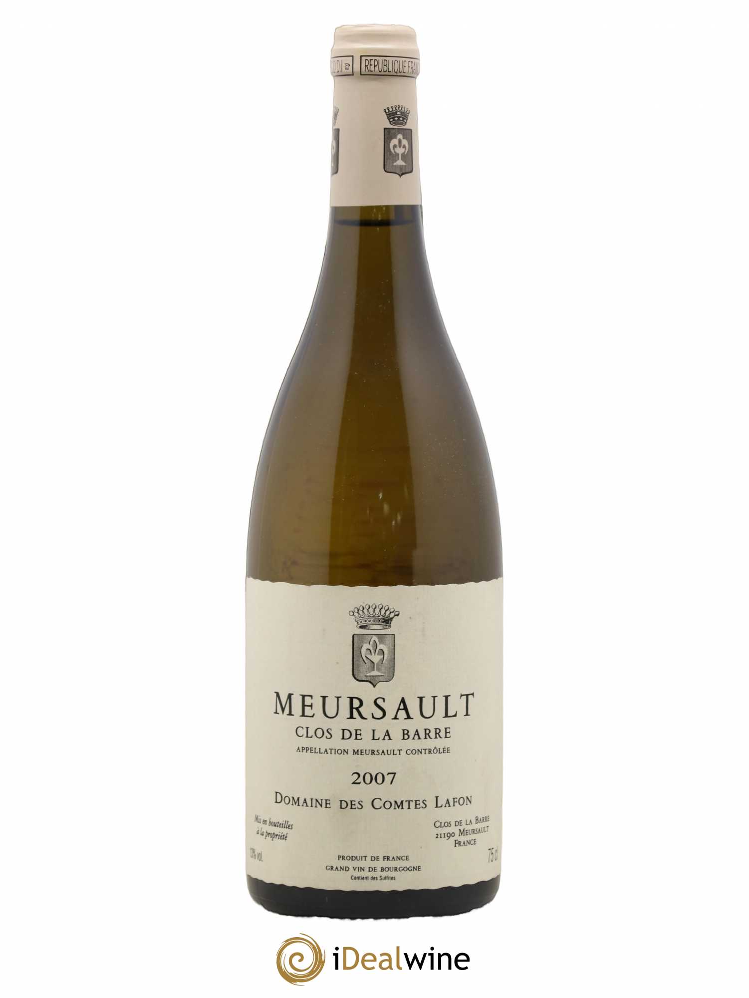 Meursault Clos de la Barre Comtes Lafon (Domaine des) 2007 - Lot de 1 bouteille - 0