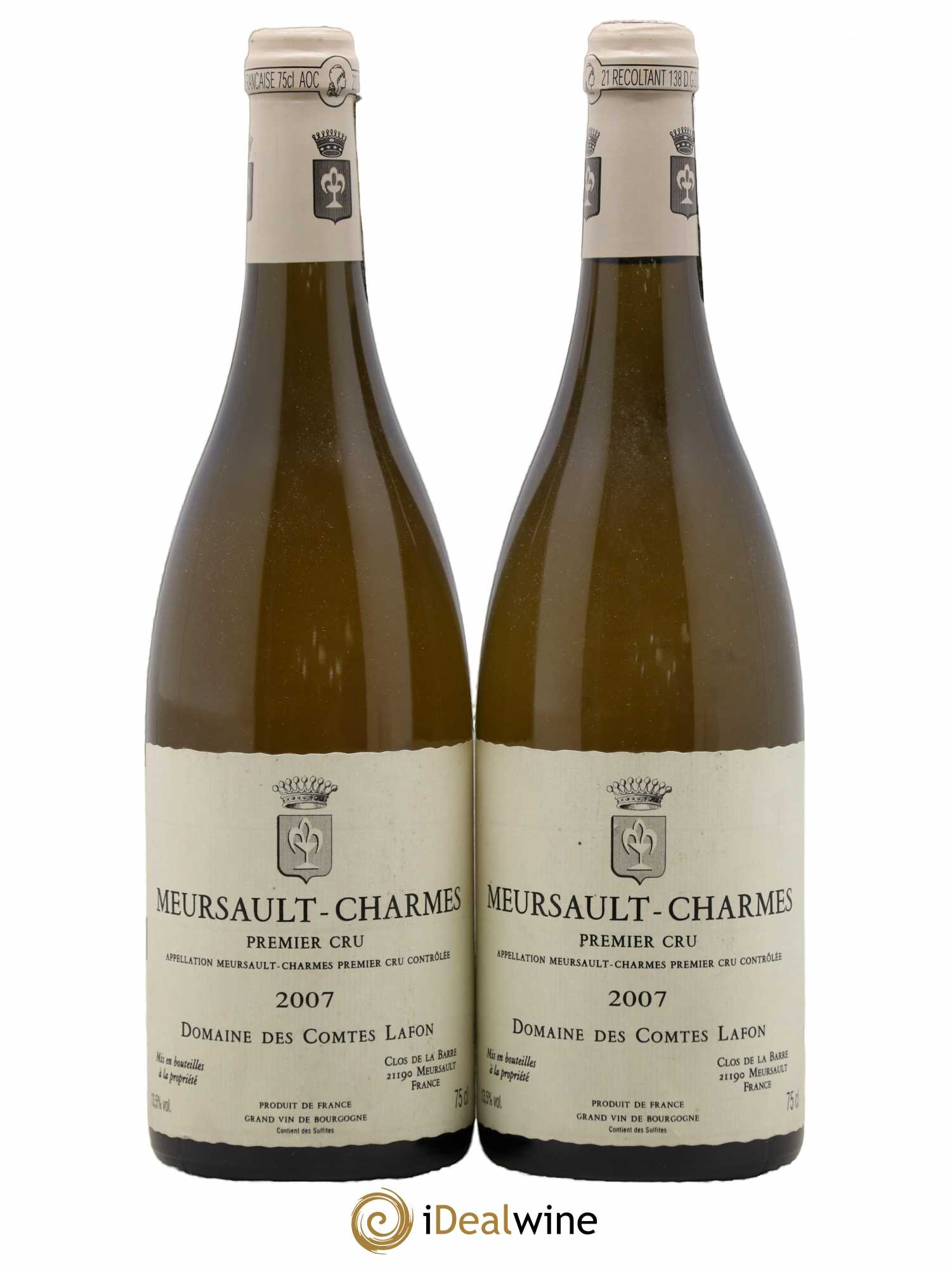 Meursault 1er Cru Charmes Comtes Lafon (Domaine des) 2007 - Posten von 2 Flaschen - 1
