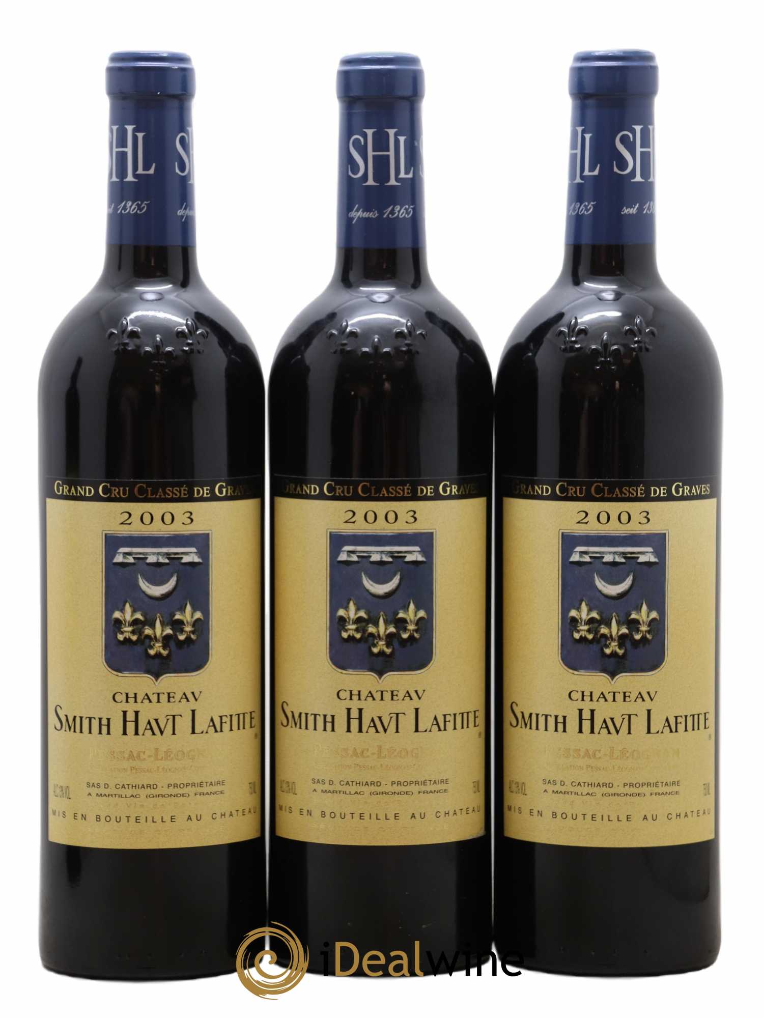 Château Smith Haut Lafitte Cru Classé de Graves 2003 - Lot de 3 bouteilles - 0