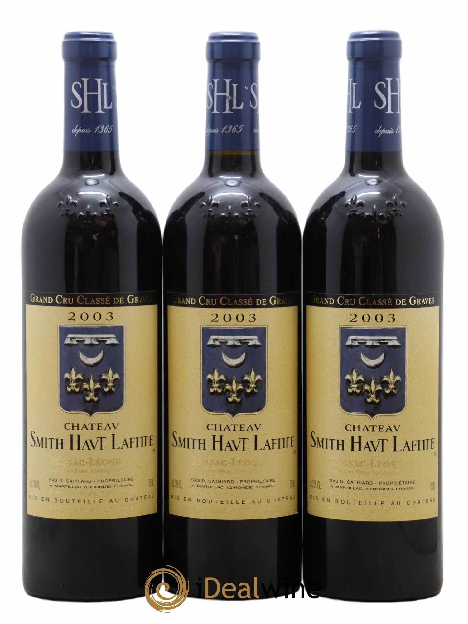 Château Smith Haut Lafitte Cru Classé de Graves 2003 - Lot de 3 bouteilles - 0
