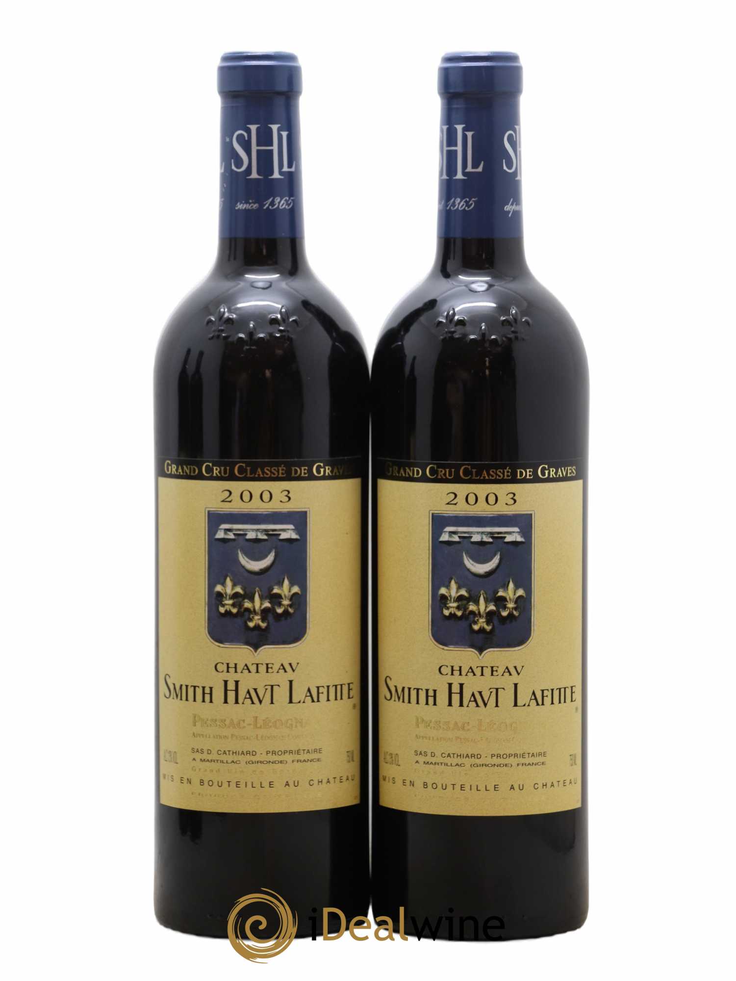 Château Smith Haut Lafitte Cru Classé de Graves 2003 - Lot de 2 bouteilles - 0