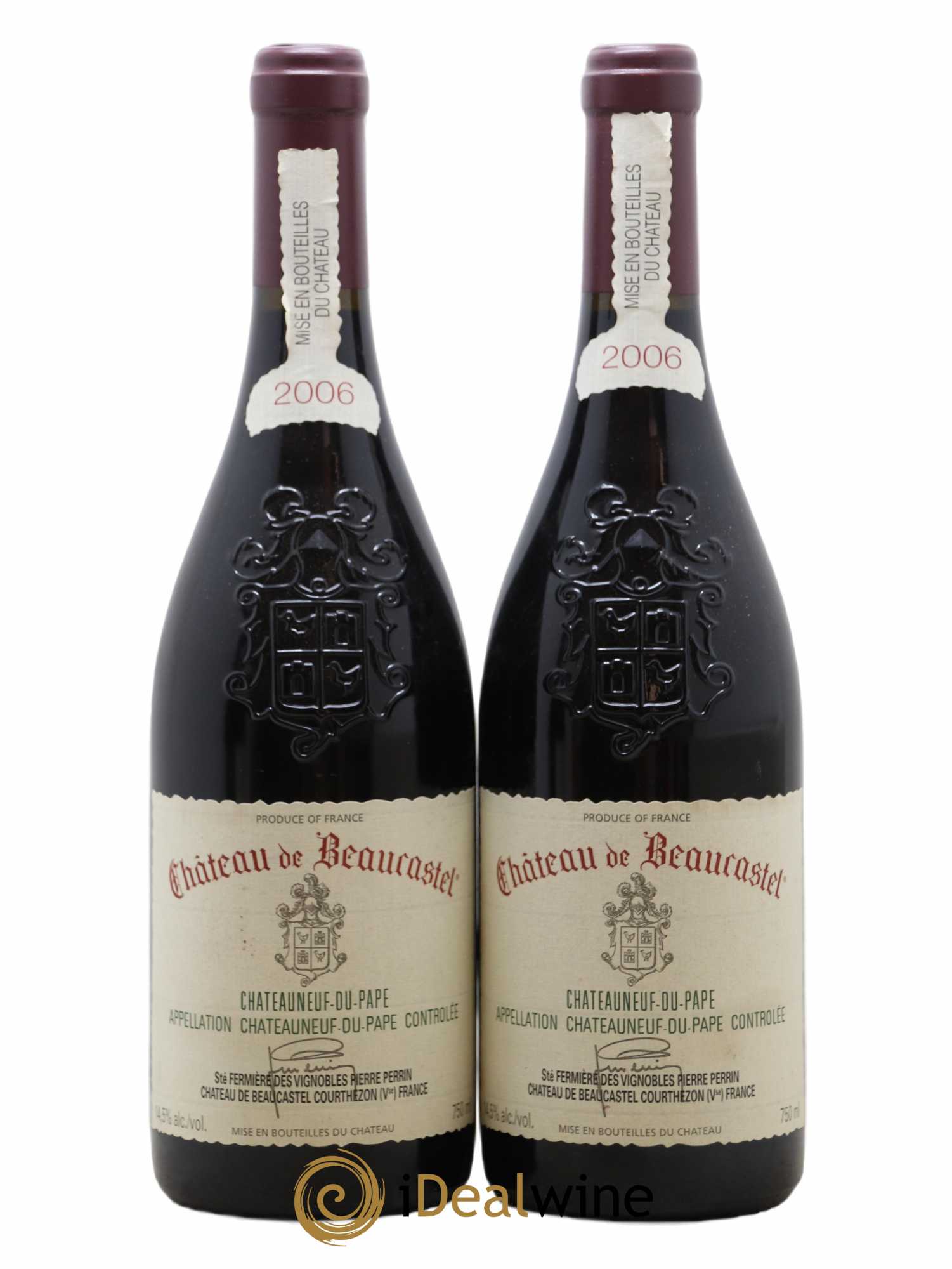 Châteauneuf-du-Pape Château de Beaucastel Famille Perrin 2006 - Lot de 2 bouteilles - 0