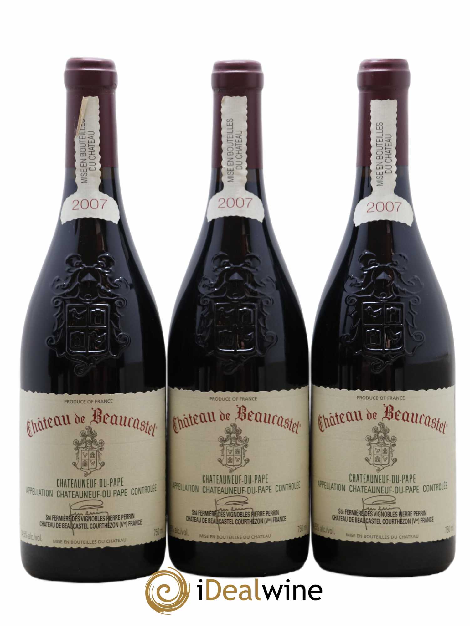 Châteauneuf-du-Pape Château de Beaucastel Famille Perrin 2007 - Lot de 6 bouteilles - 2