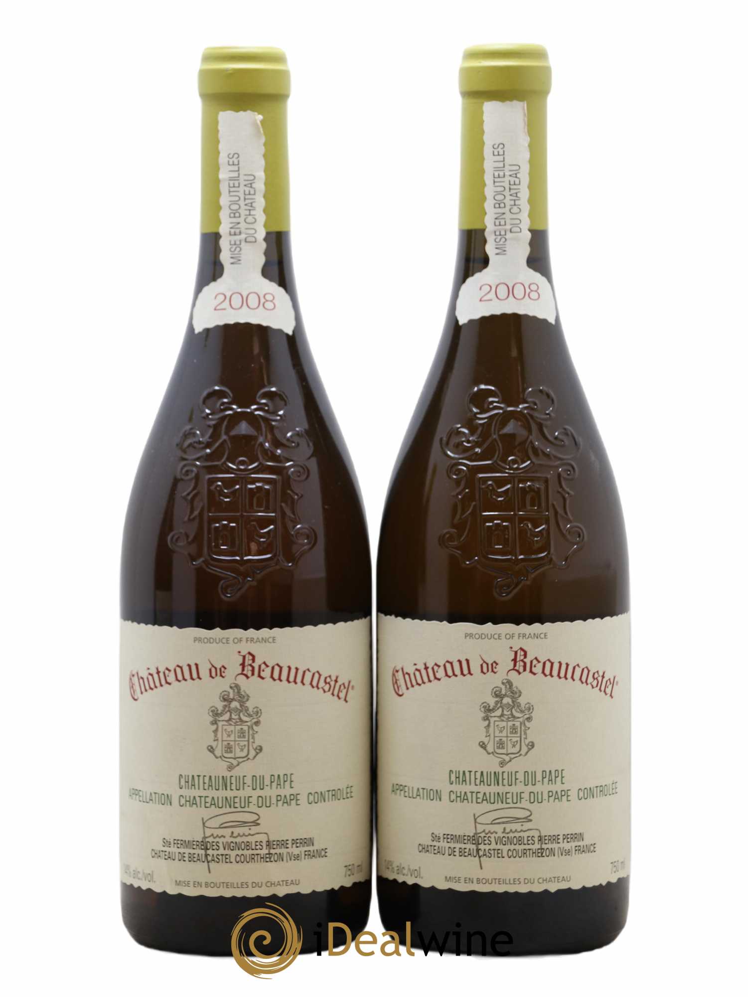Châteauneuf-du-Pape Château de Beaucastel Famille Perrin 2008 - Lot de 2 bouteilles - 0