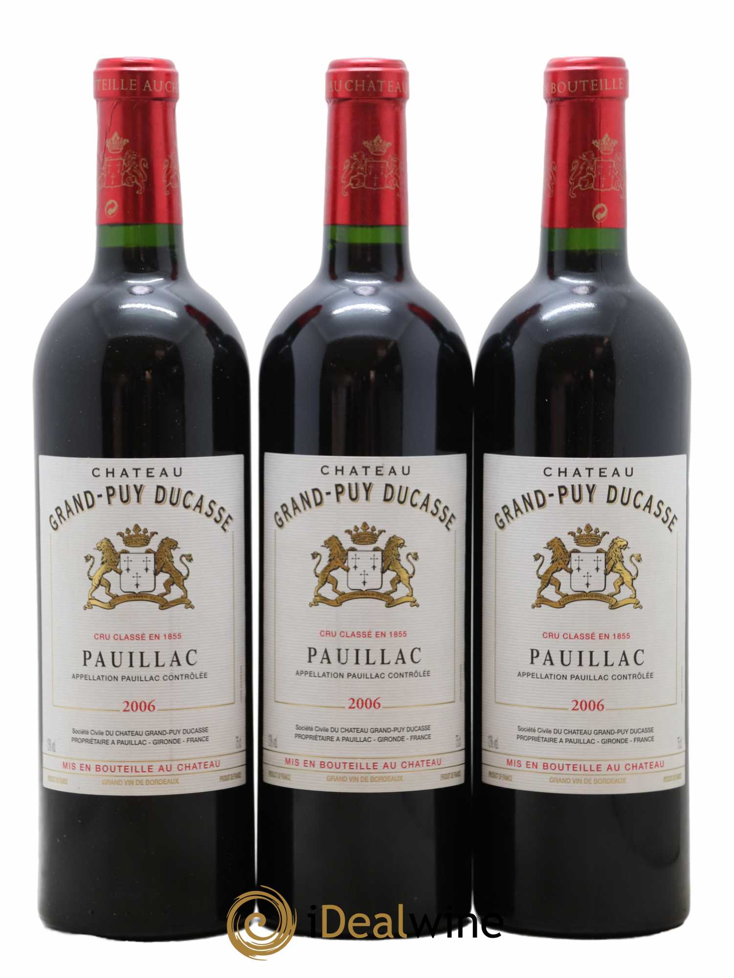 Château Grand Puy Ducasse 5ème Grand Cru Classé 2006 - Lot de 3 bouteilles - 0