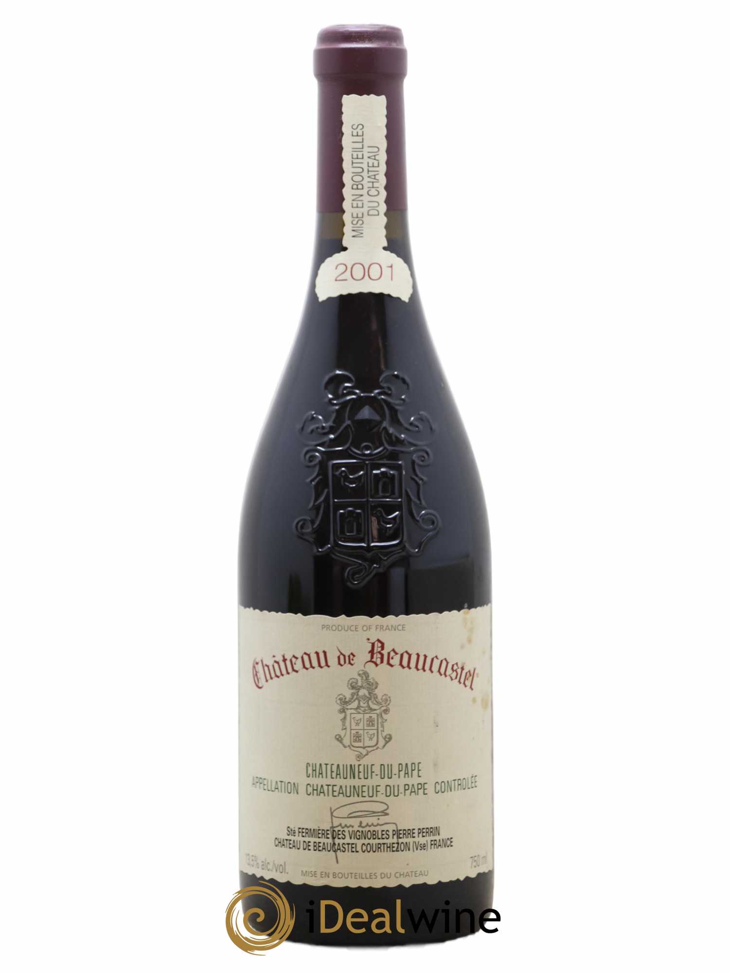 Châteauneuf-du-Pape Château de Beaucastel Famille Perrin 2001 - Lot de 1 bouteille - 0