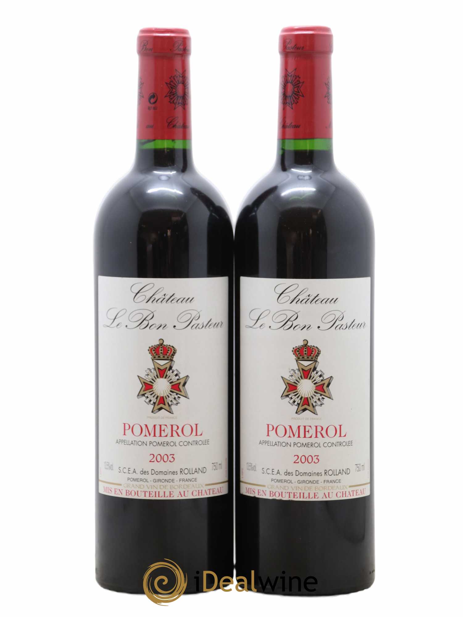 Château le Bon Pasteur 2003 - Lot de 2 bouteilles - 0