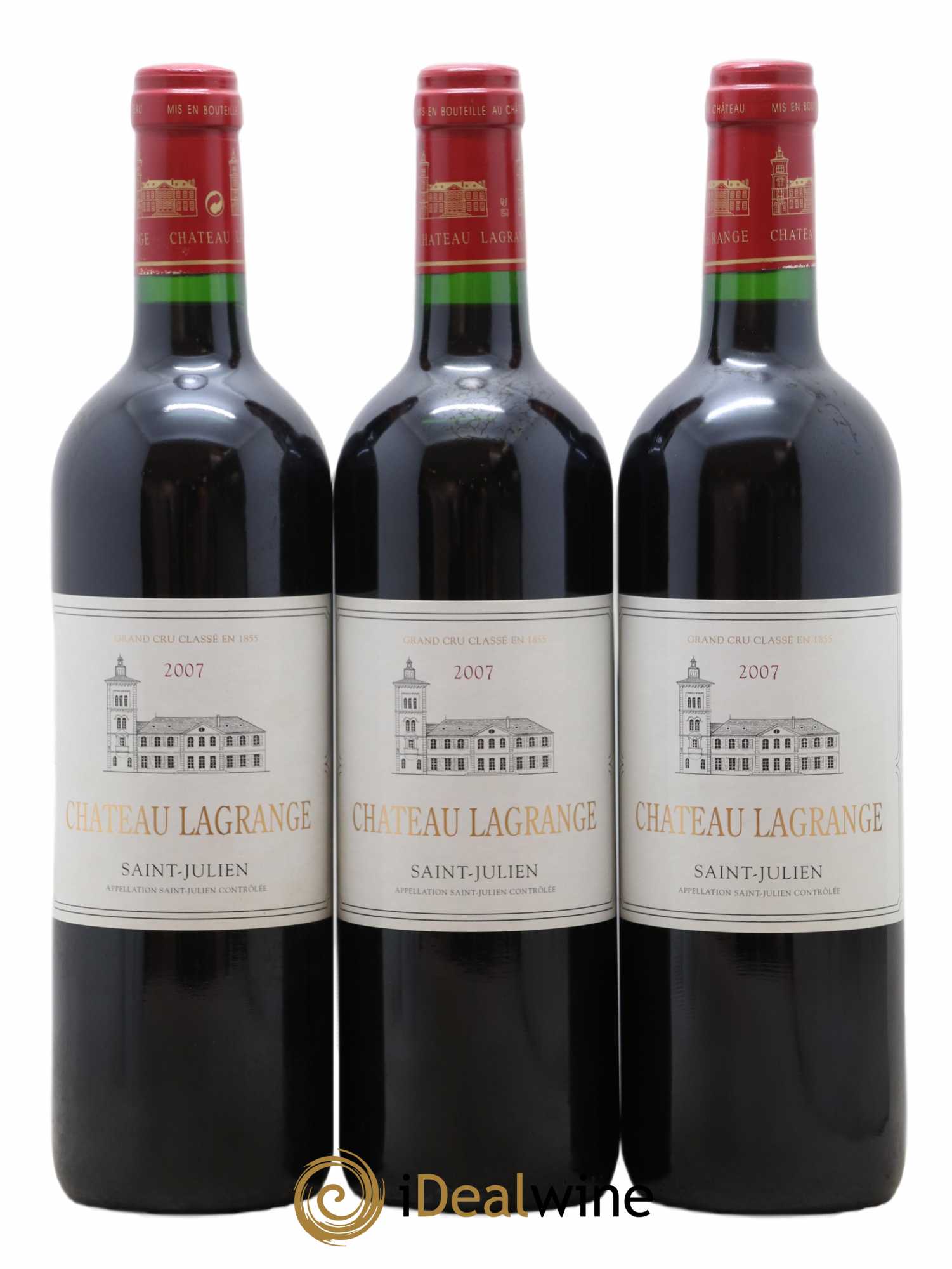 Château Lagrange 3ème Grand Cru Classé 2007 - Lot de 3 bouteilles - 0