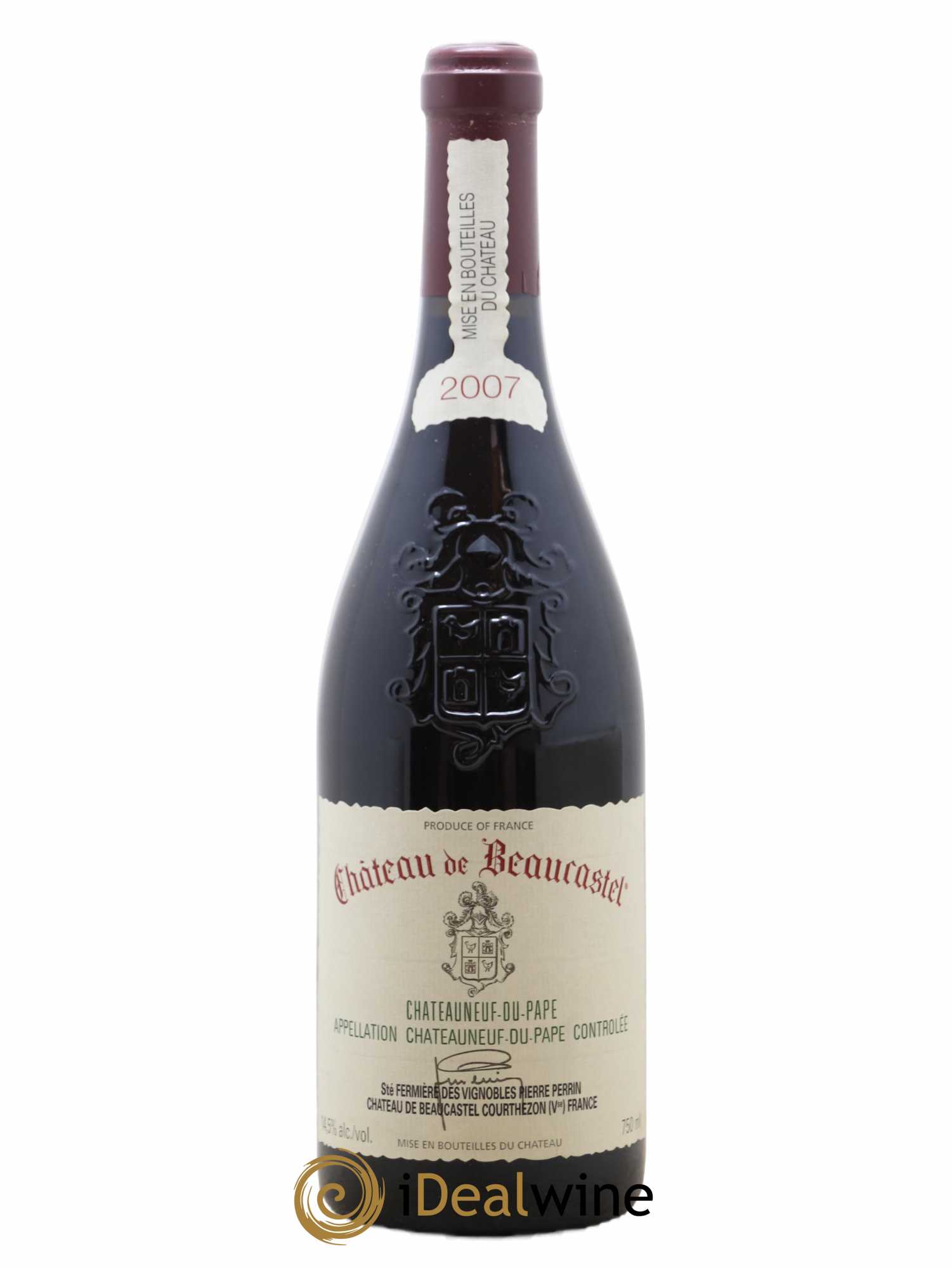 Châteauneuf-du-Pape Château de Beaucastel Famille Perrin 2007 - Lot de 1 bouteille - 0