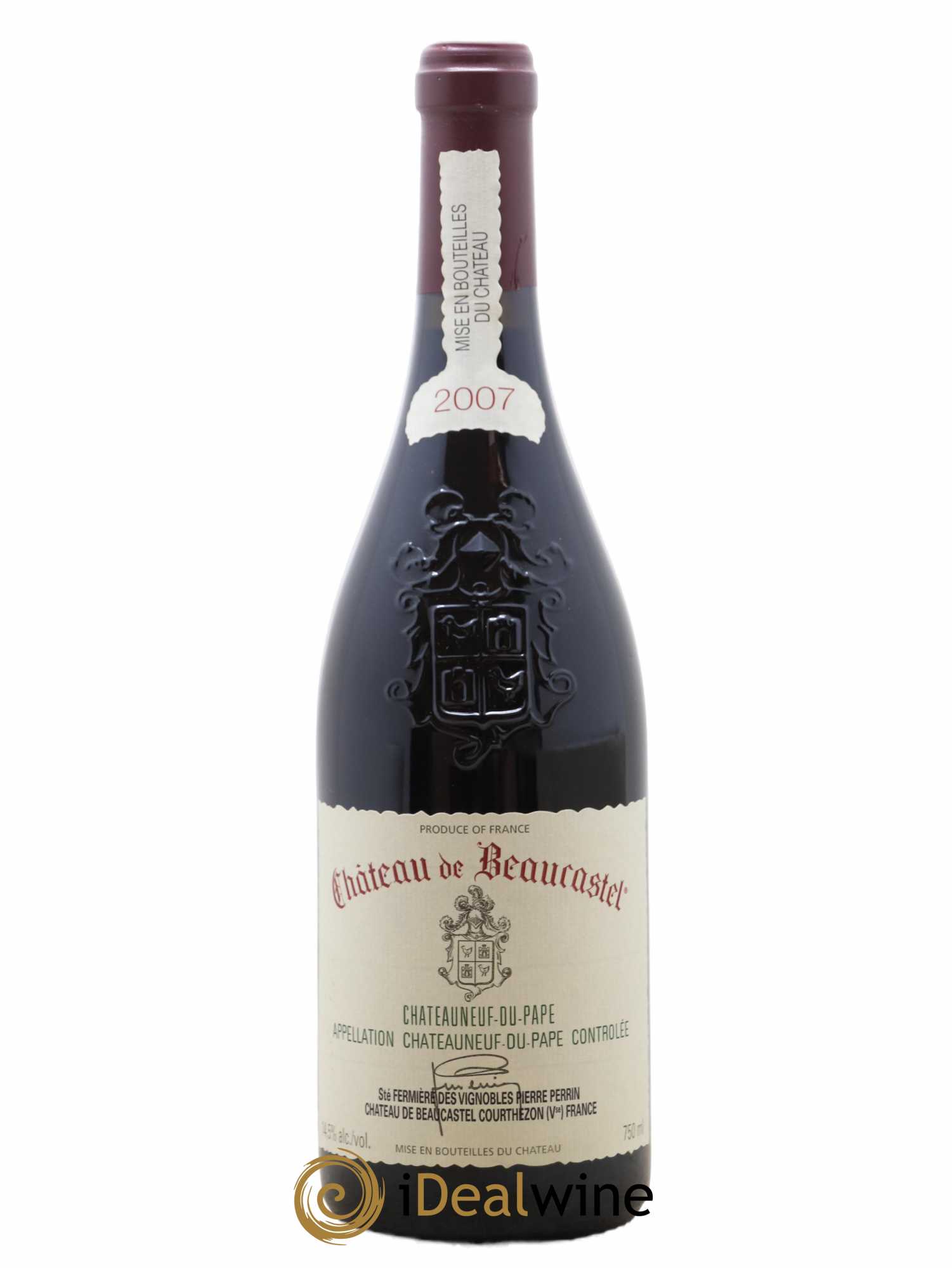 Châteauneuf-du-Pape Château de Beaucastel Famille Perrin 2007 - Lot de 1 bouteille - 0