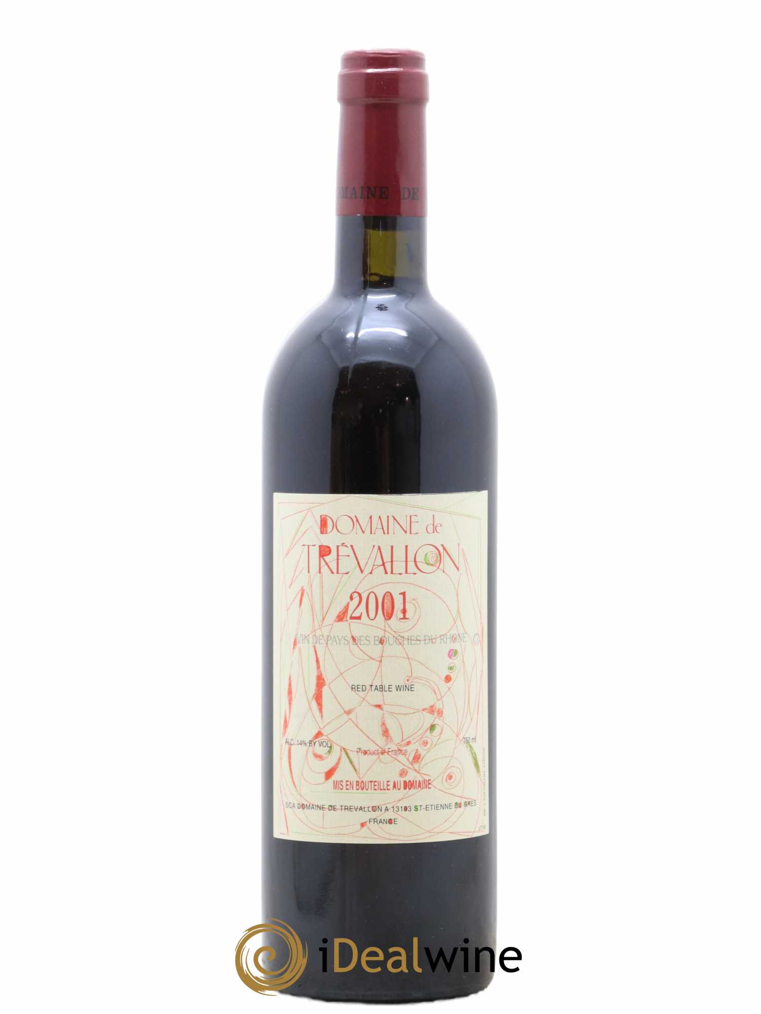 VDP Bouches du Rhône Trévallon (Domaine de) Eloi Dürrbach 2001 - Lot de 1 bouteille - 0