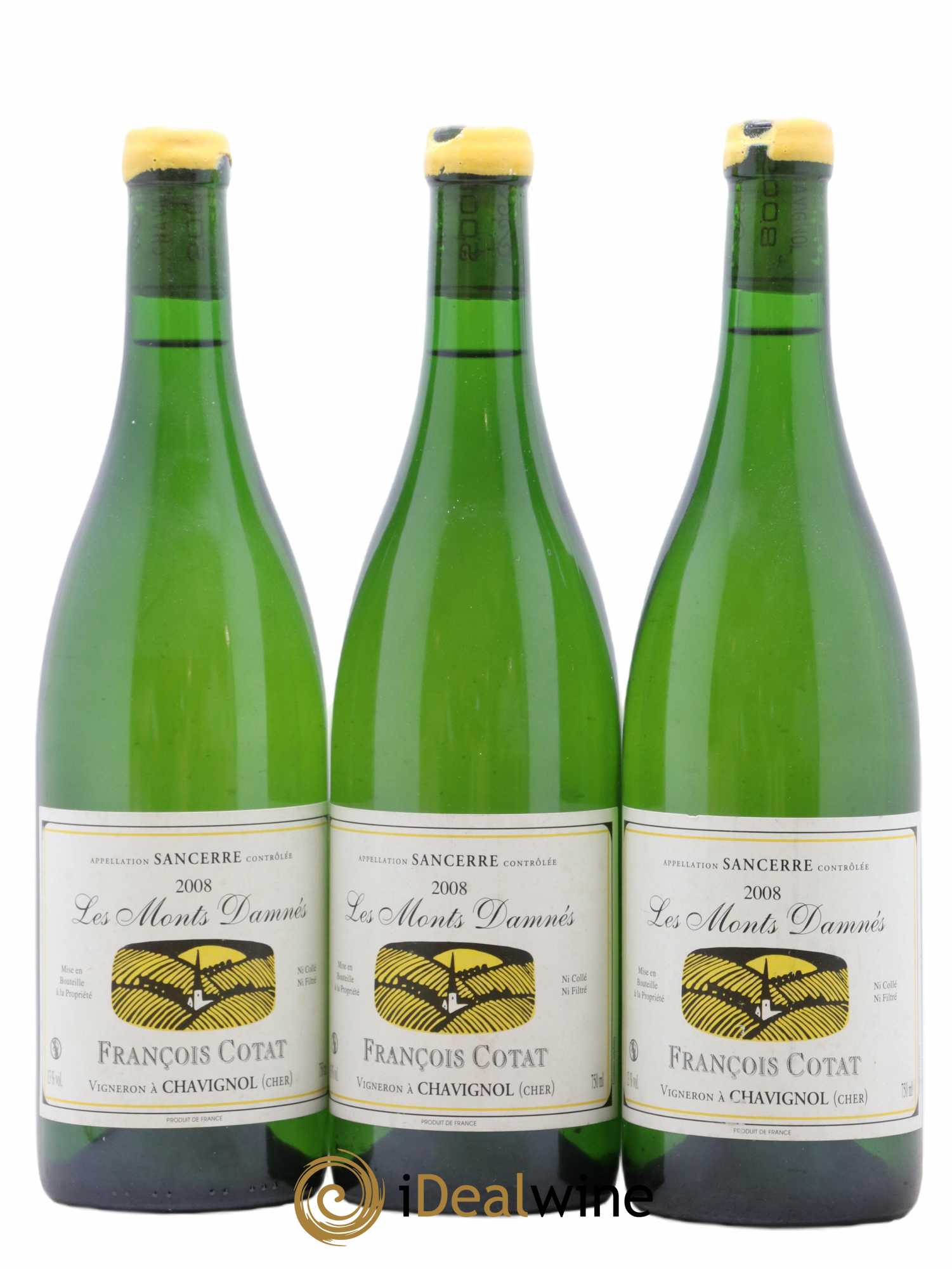 Sancerre Les Monts Damnés François Cotat 2008 - Lot de 3 bouteilles - 0