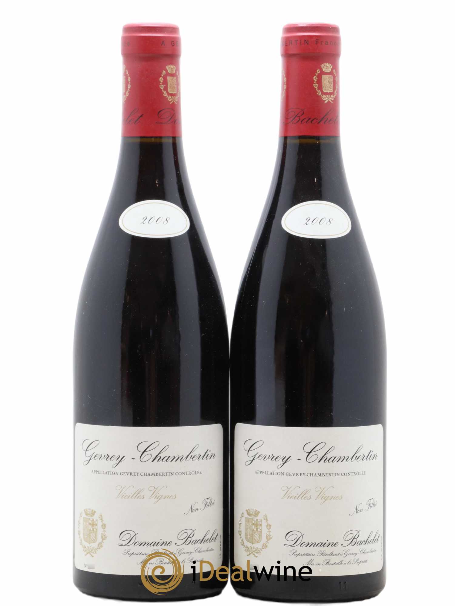 Gevrey-Chambertin Vieilles Vignes Denis Bachelet (Domaine) 2008 - Lot de 2 bouteilles - 0