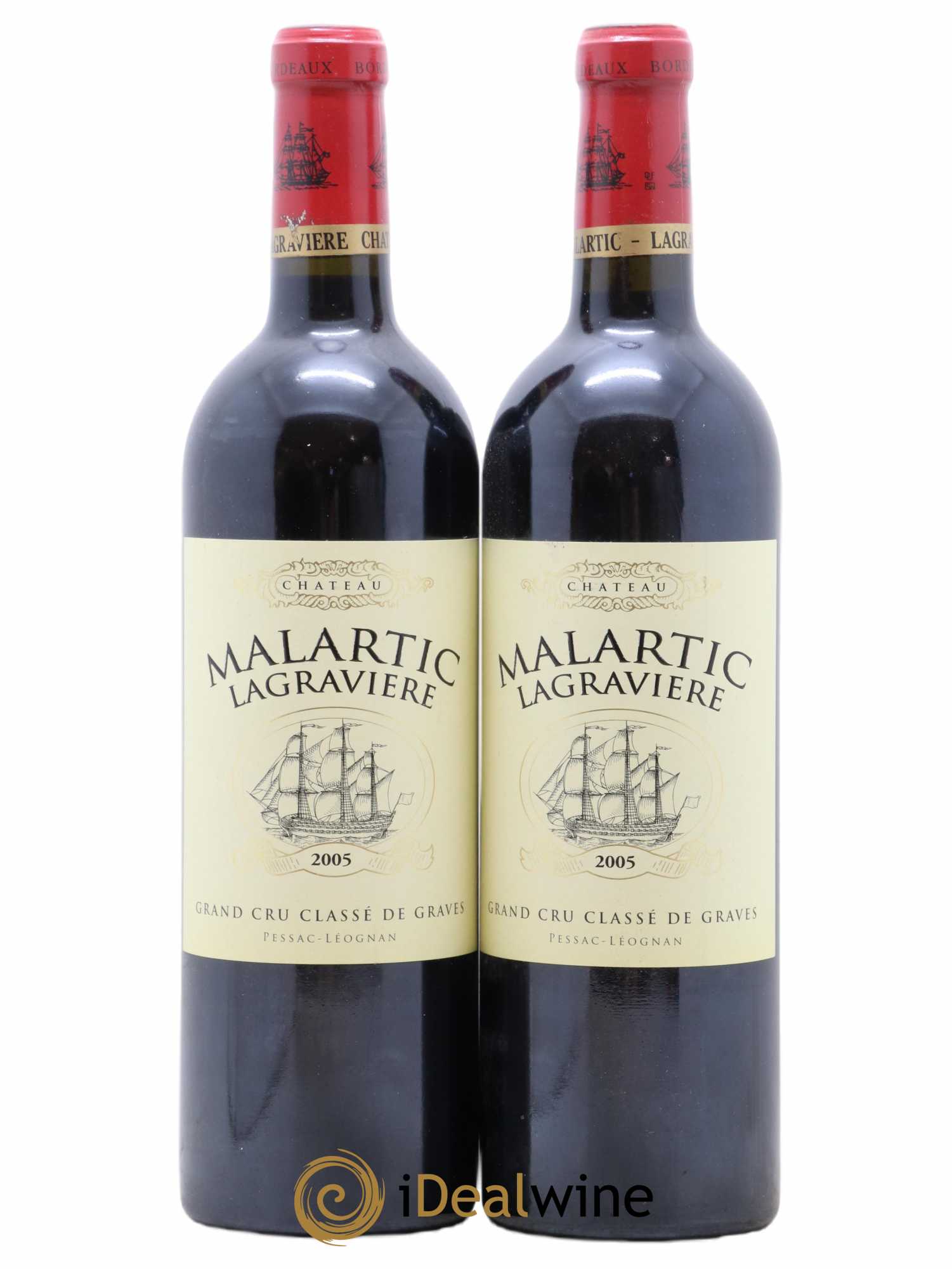 Château Malartic-Lagravière Cru Classé de Graves 2005 - Lot of 2 bottles - 0