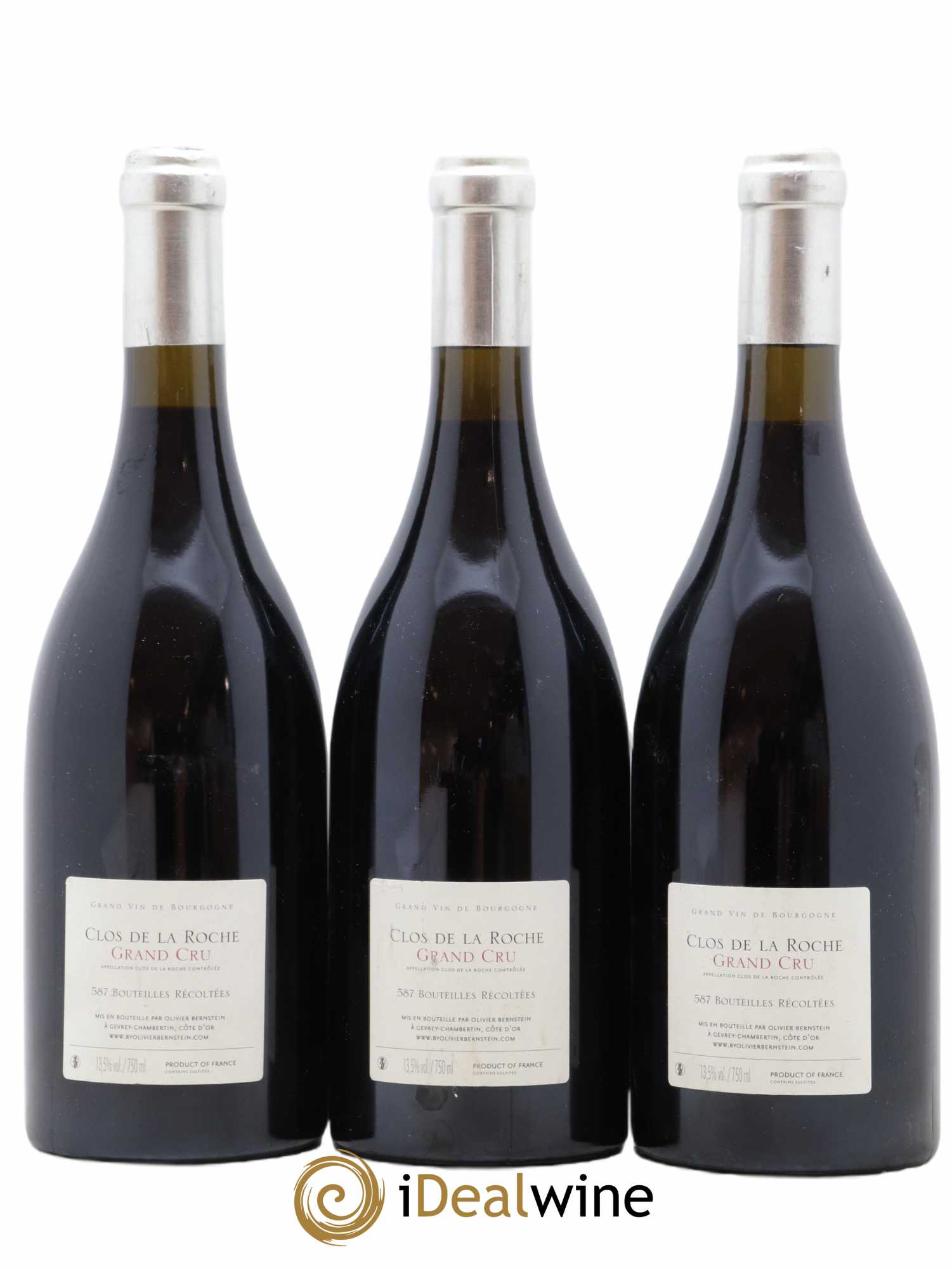 Clos de la Roche Grand Cru Olivier Bernstein 2007 - Lot de 3 bouteilles - 1