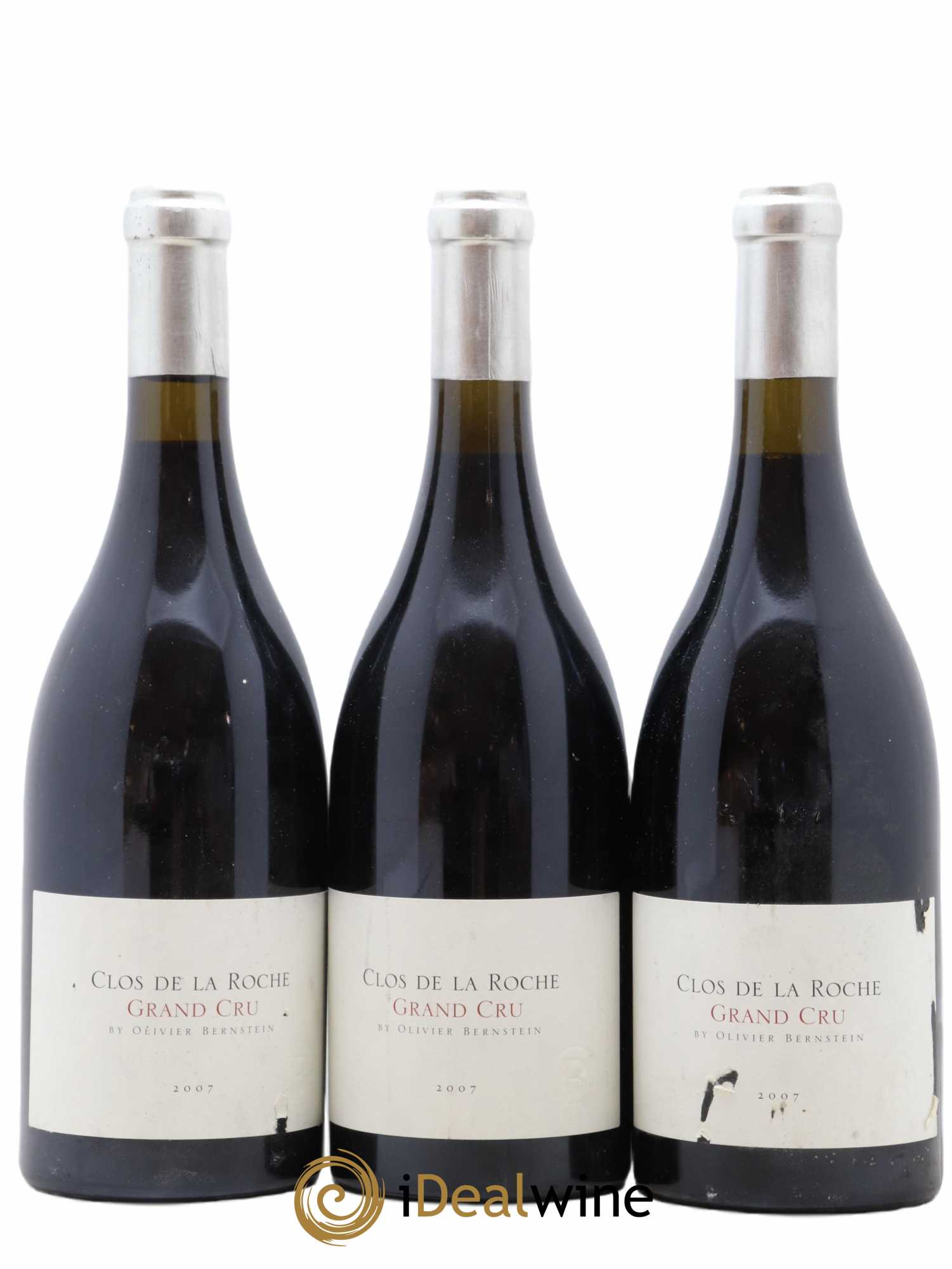 Clos de la Roche Grand Cru Olivier Bernstein 2007 - Lot de 3 bouteilles - 0