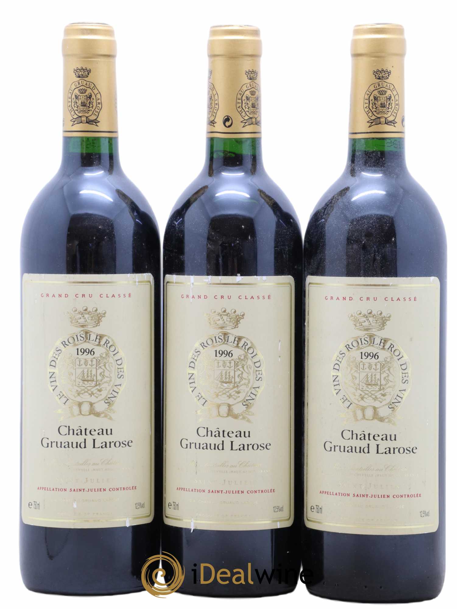 Château Gruaud Larose 2ème Grand Cru Classé 1996 - Lot de 3 bouteilles - 0