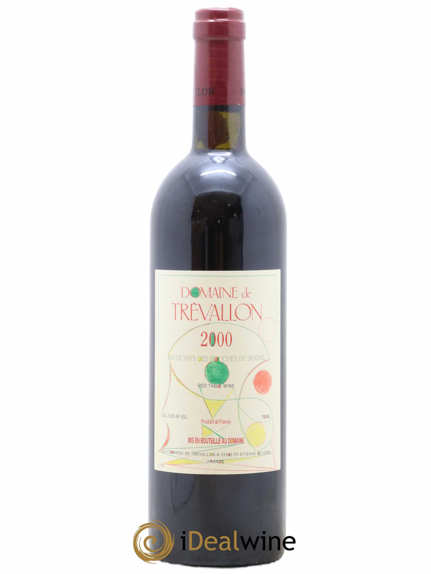 VDP Bouches du Rhône Trévallon (Domaine de) Eloi Dürrbach 2000 - Lot de 1 bouteille - 0