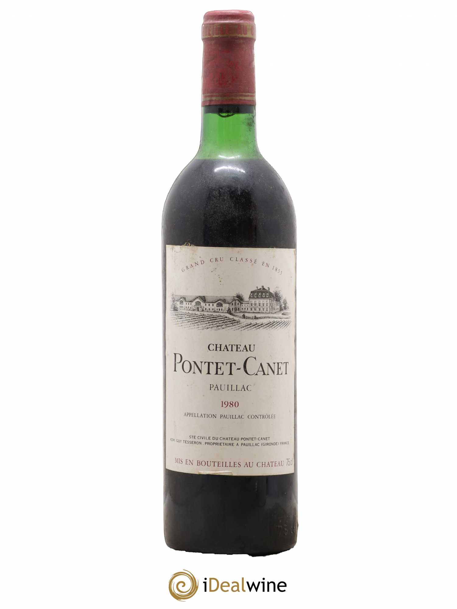 Château Pontet Canet 5ème Grand Cru Classé 1980 - Lot de 1 bouteille - 0