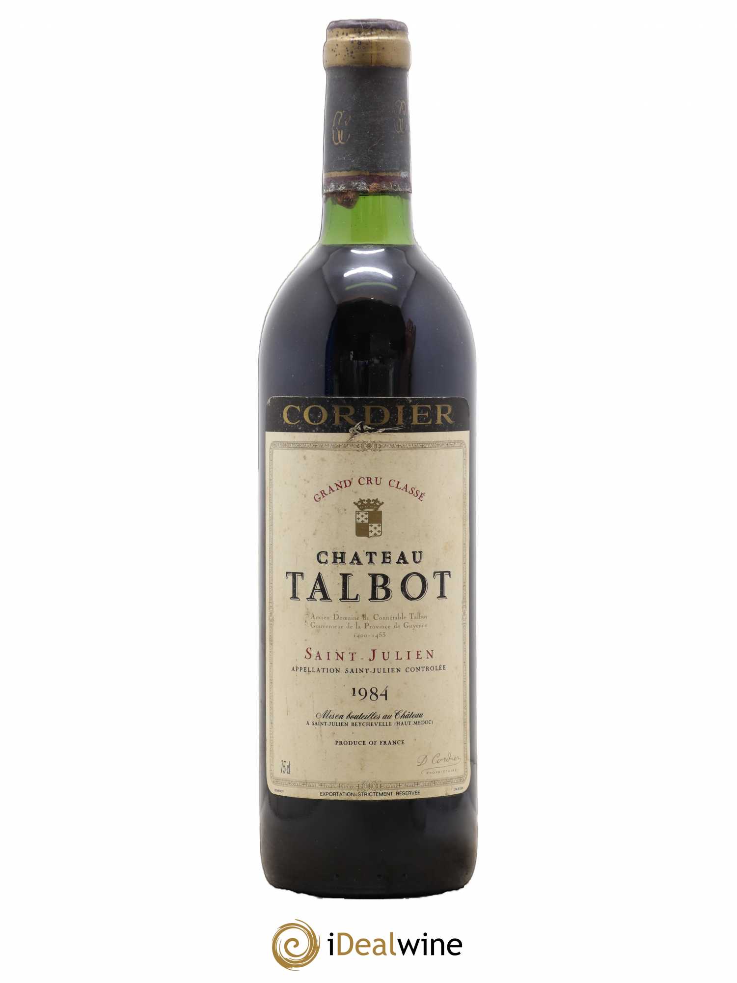 Château Talbot 4ème Grand Cru Classé 1984 - Lot de 1 bouteille - 0