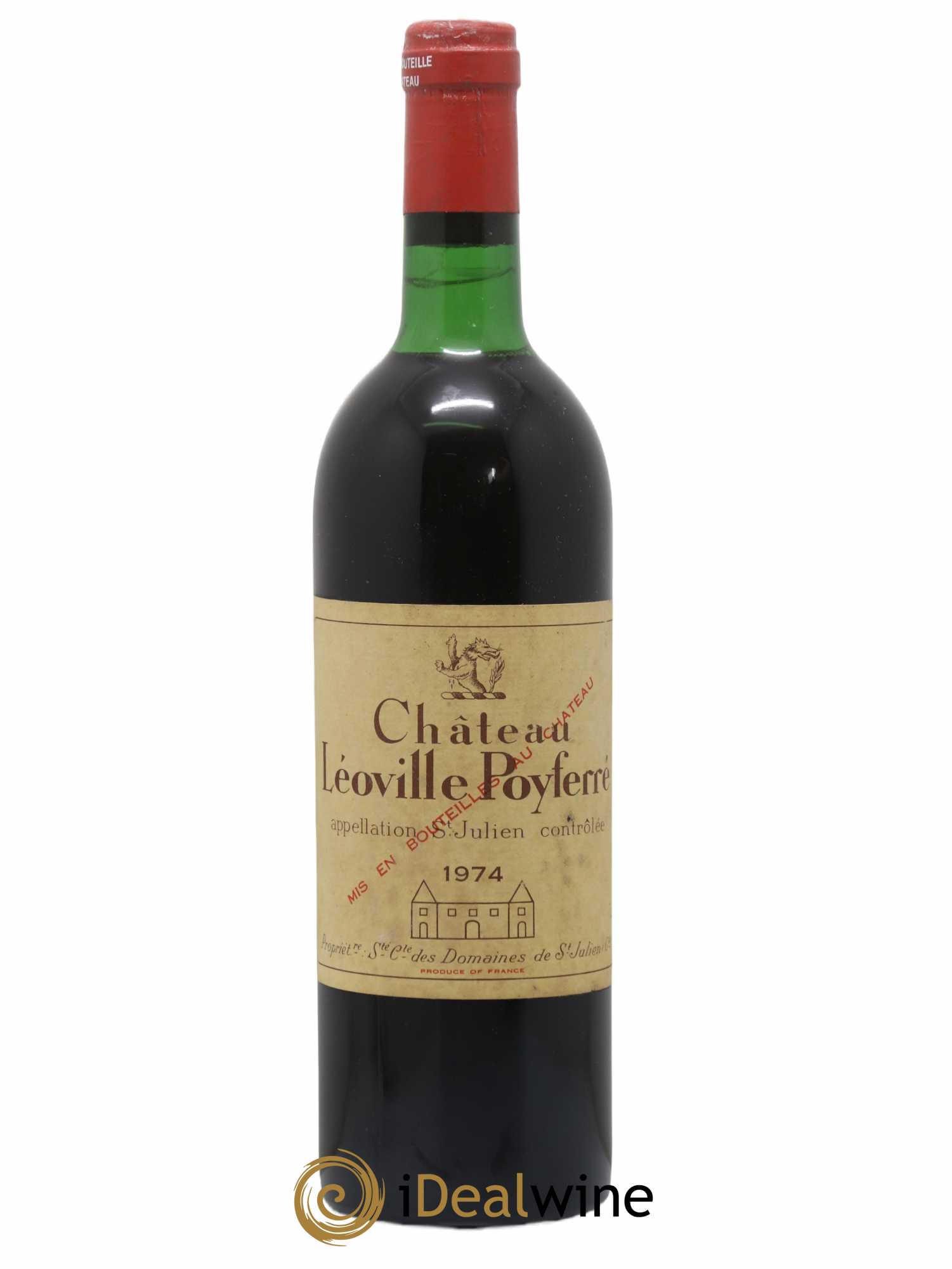 Château Léoville Poyferré 2ème Grand Cru Classé 1974 - Lot de 1 bouteille - 0