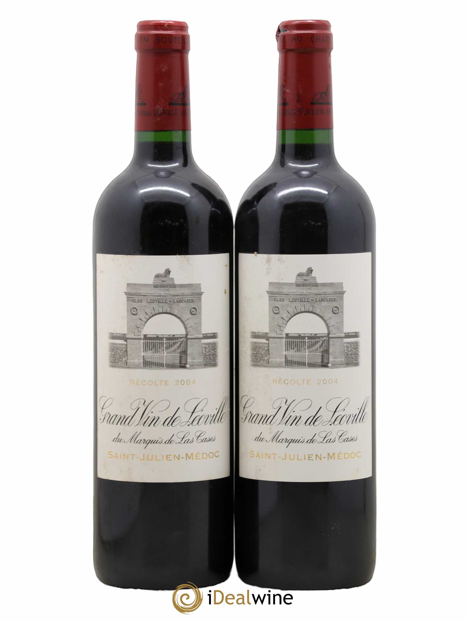 Château Léoville Las Cases 2ème Grand Cru Classé 2004 - Lot de 2 bouteilles - 0