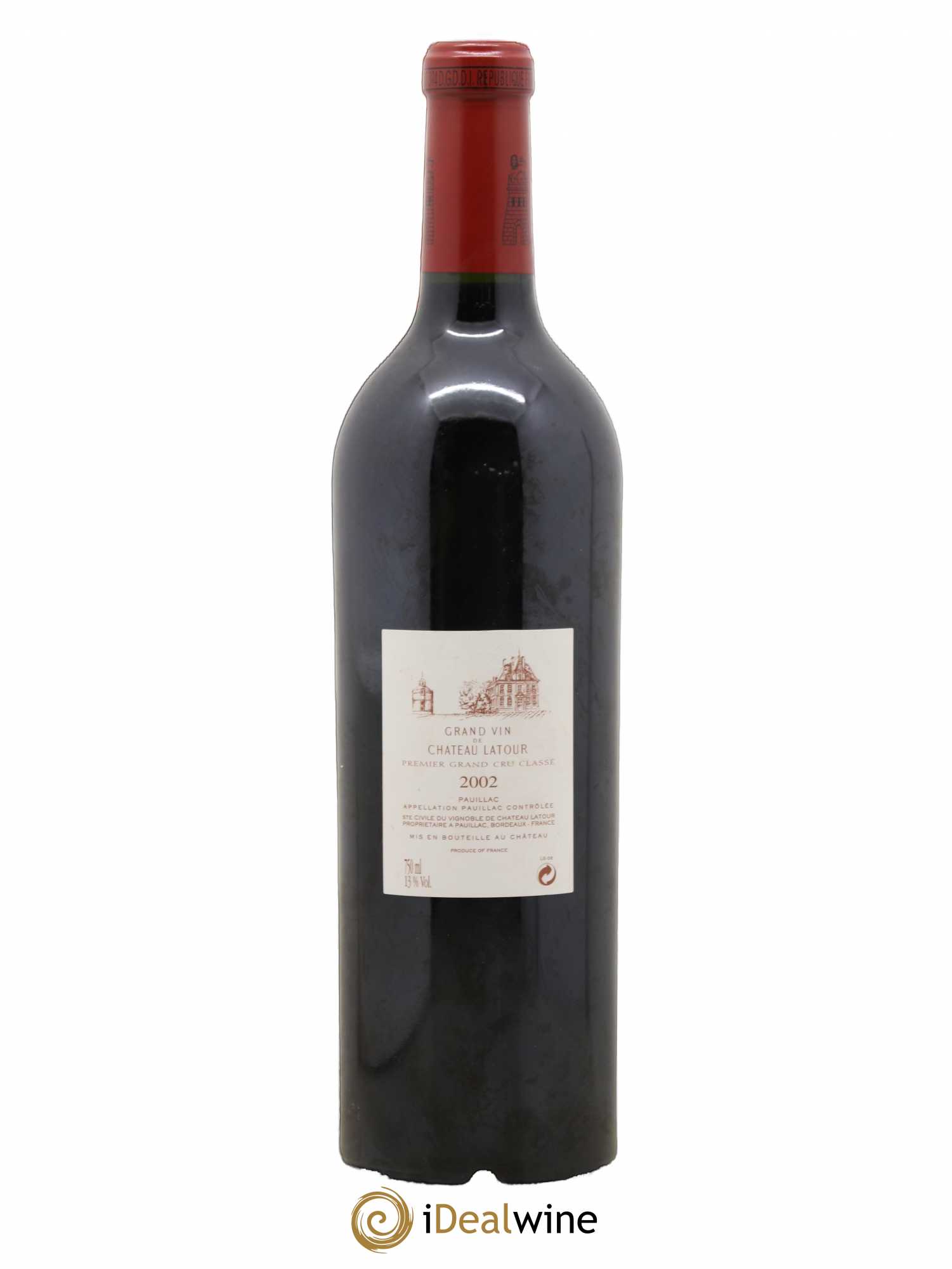 Château Latour 1er Grand Cru Classé 2002 - Lot de 1 bouteille - 1