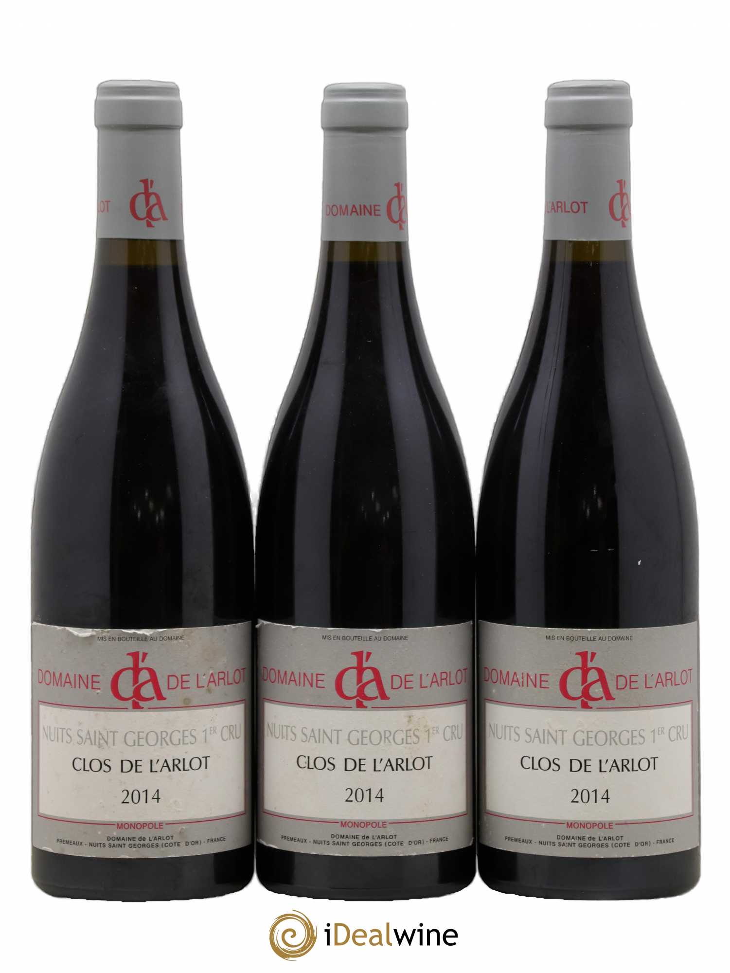 Nuits-Saint-Georges 1er Cru Clos de l'Arlot Domaine de l'Arlot 2014 - Lot de 3 bouteilles - 0