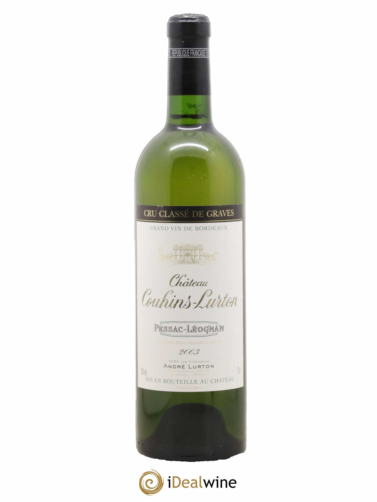 Château Couhins-Lurton Cru Classé de Graves 2003 - Lot de 1 bouteille - 0