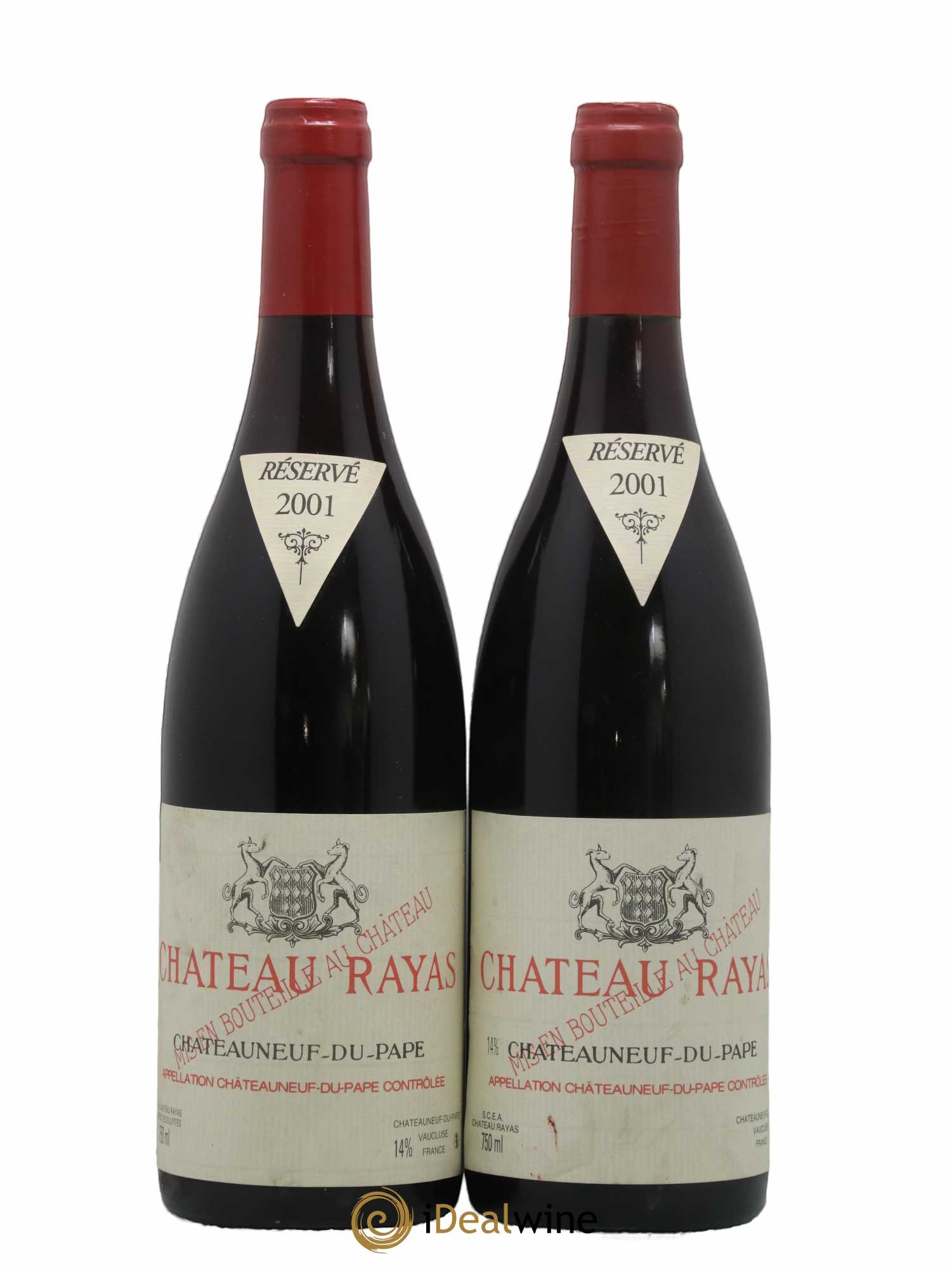 Châteauneuf-du-Pape Château Rayas Emmanuel Reynaud 2001 - Lot de 2 bouteilles - 0