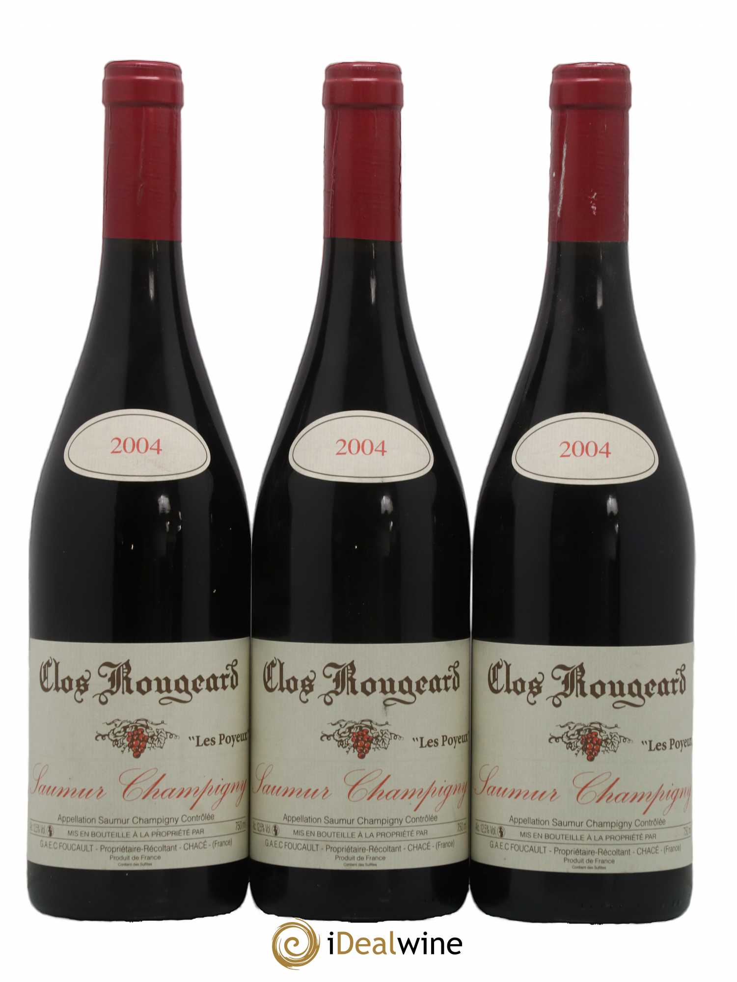 Saumur-Champigny Les Poyeux Clos Rougeard 2004 - Lot de 3 bouteilles - 0