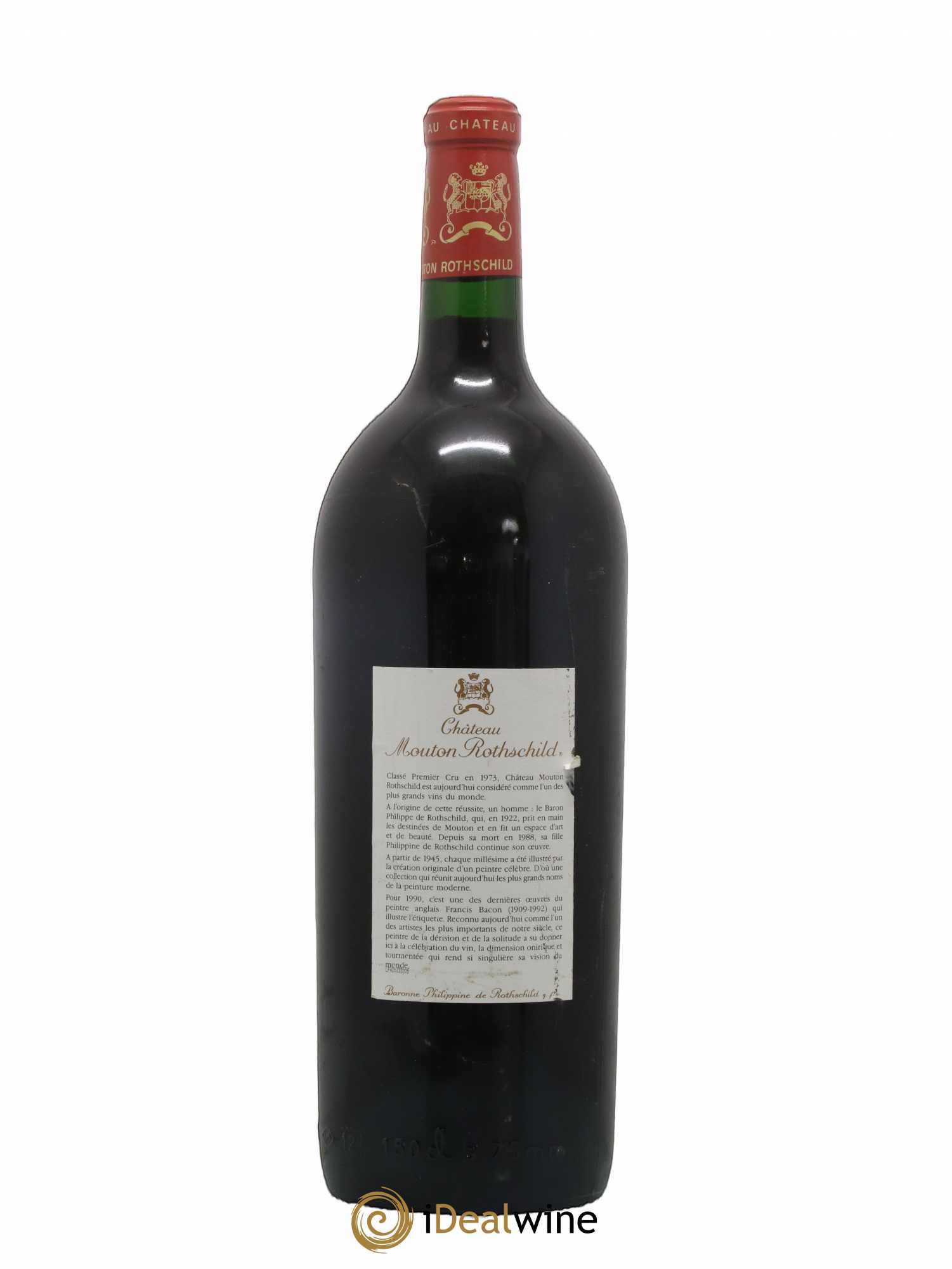 Château Mouton Rothschild 1er Grand Cru Classé 1990 - Lot de 1 magnum - 1