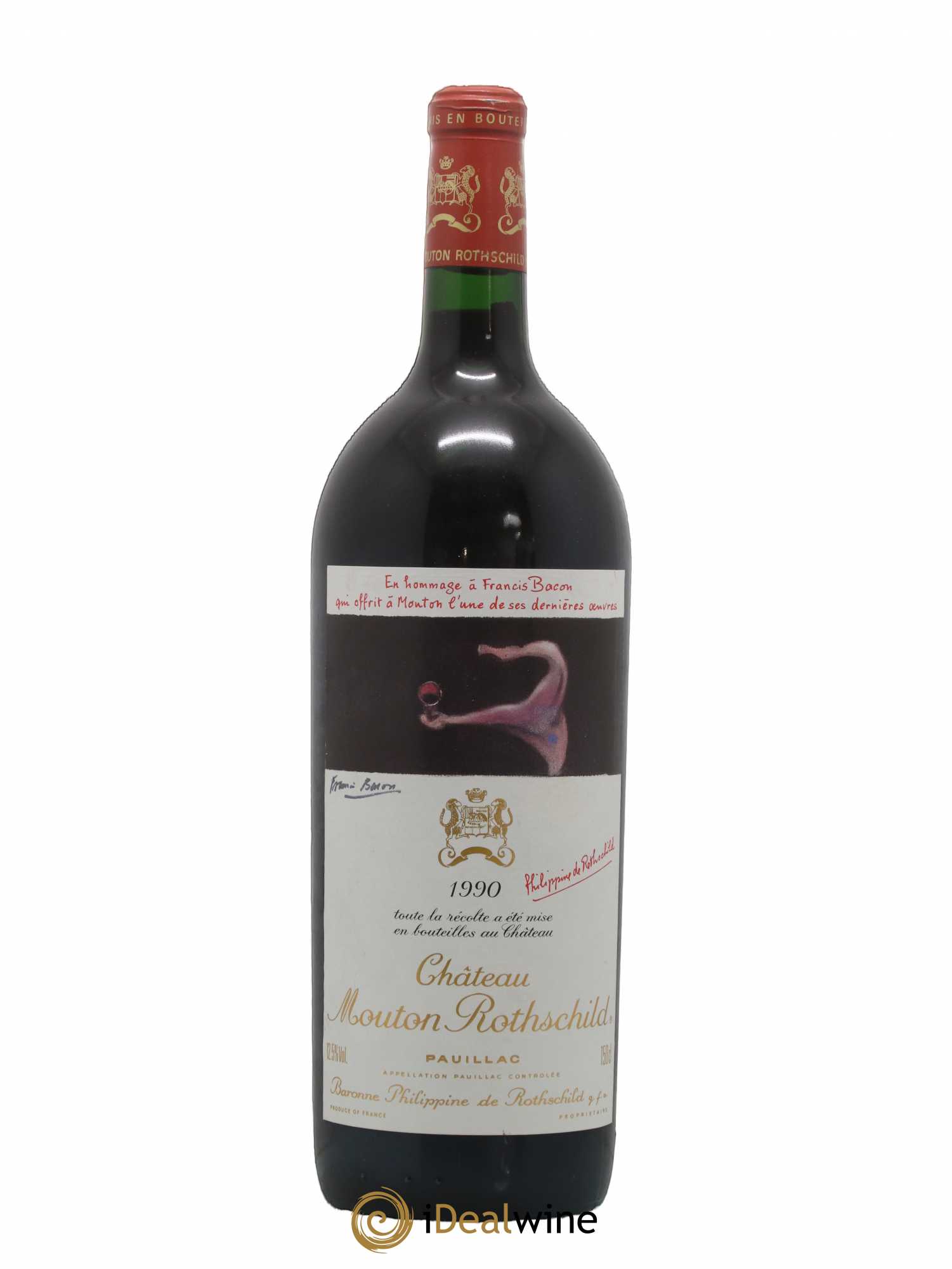 Château Mouton Rothschild 1er Grand Cru Classé 1990 - Lot de 1 magnum - 0