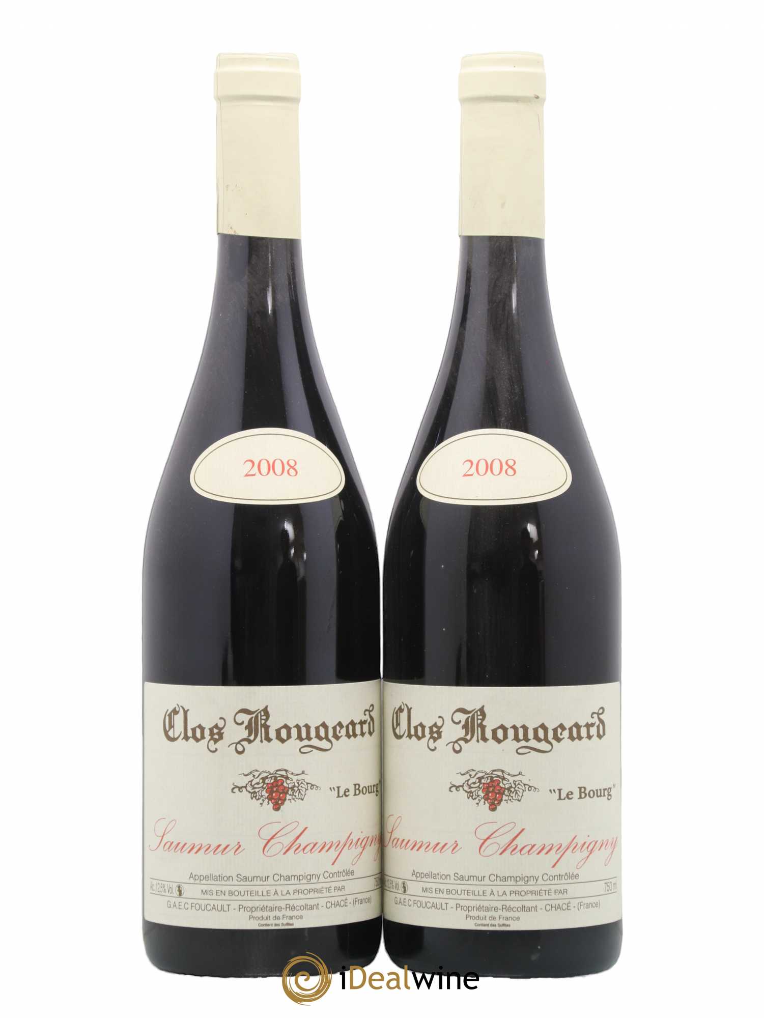 Saumur-Champigny Le Bourg Clos Rougeard 2008 - Lot de 2 bouteilles - 0