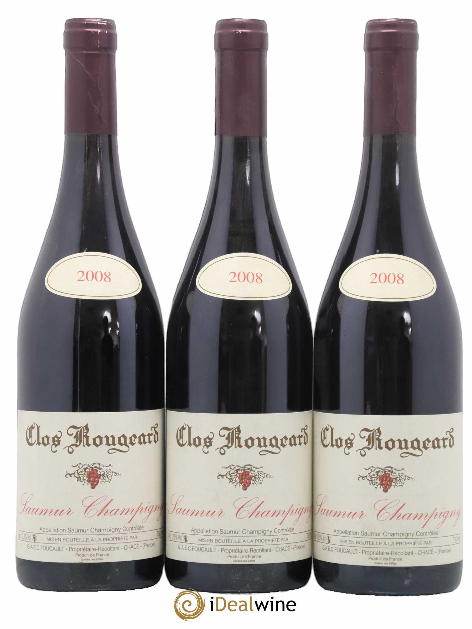 Saumur-Champigny Clos Rougeard 2008 - Lot de 3 bouteilles - 0