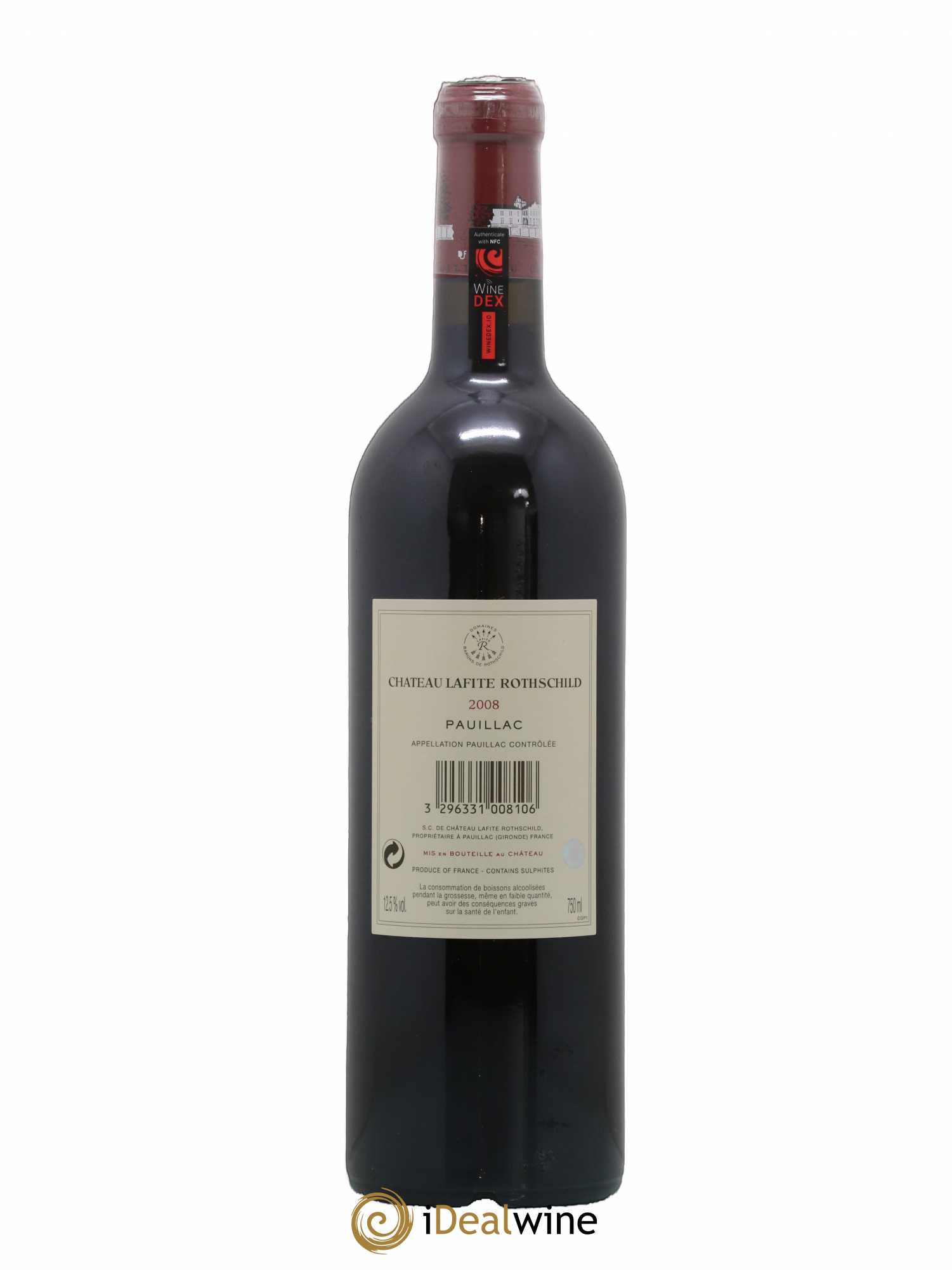 Château Lafite Rothschild 1er Grand Cru Classé 2008 - Lot de 1 bouteille - 1