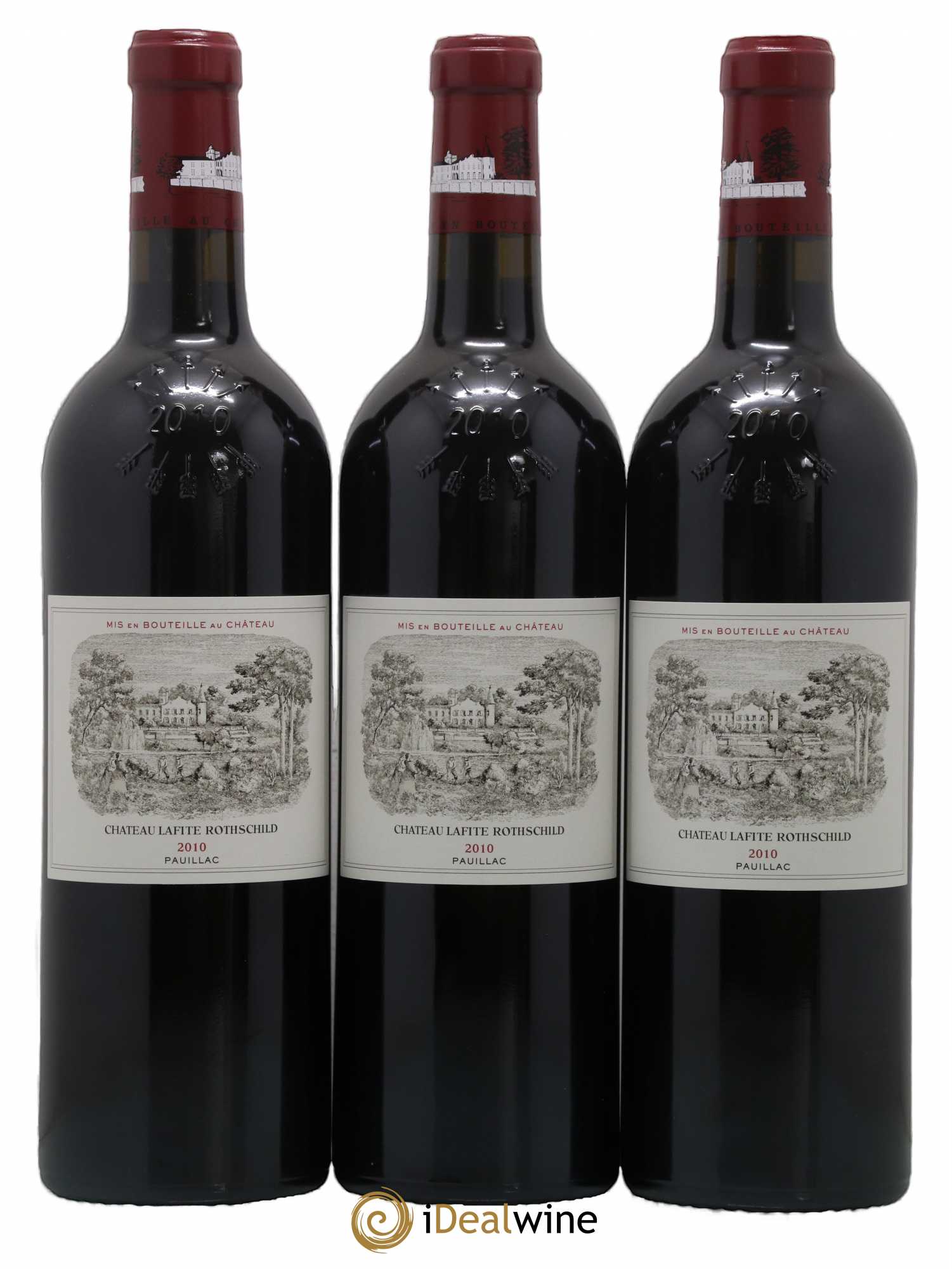 Château Lafite Rothschild 1er Grand Cru Classé 2010 - Lot de 3 bouteilles - 0