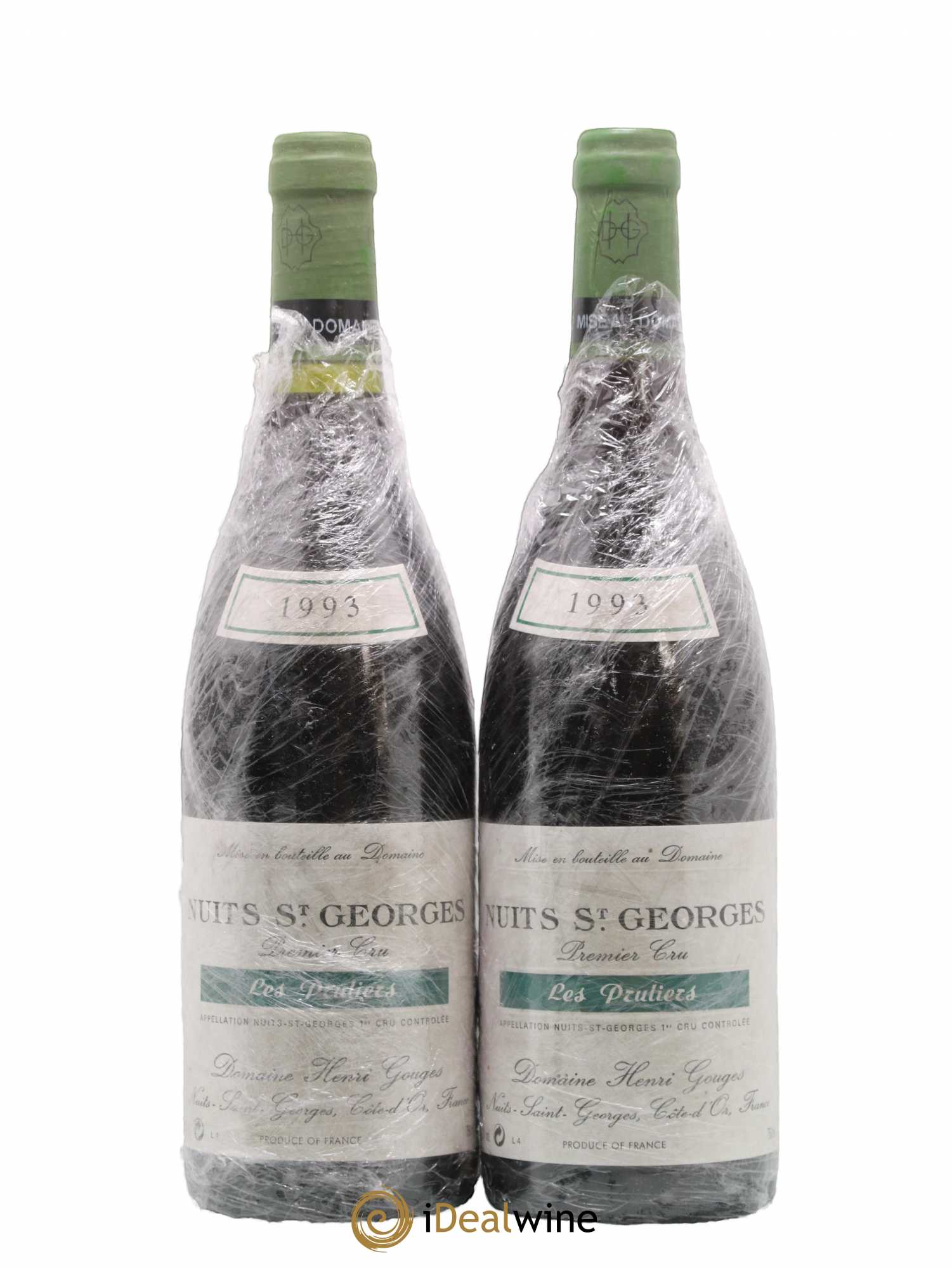 Nuits-Saint-Georges 1er Cru Les Pruliers Henri Gouges 1993 - Lot of 2 bottles - 0