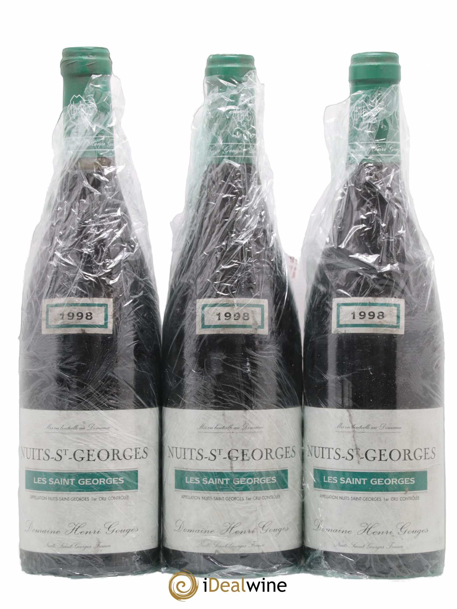 Nuits-Saint-Georges 1er Cru Les Saints Georges Henri Gouges 1998 - Lot de 3 bouteilles - 0