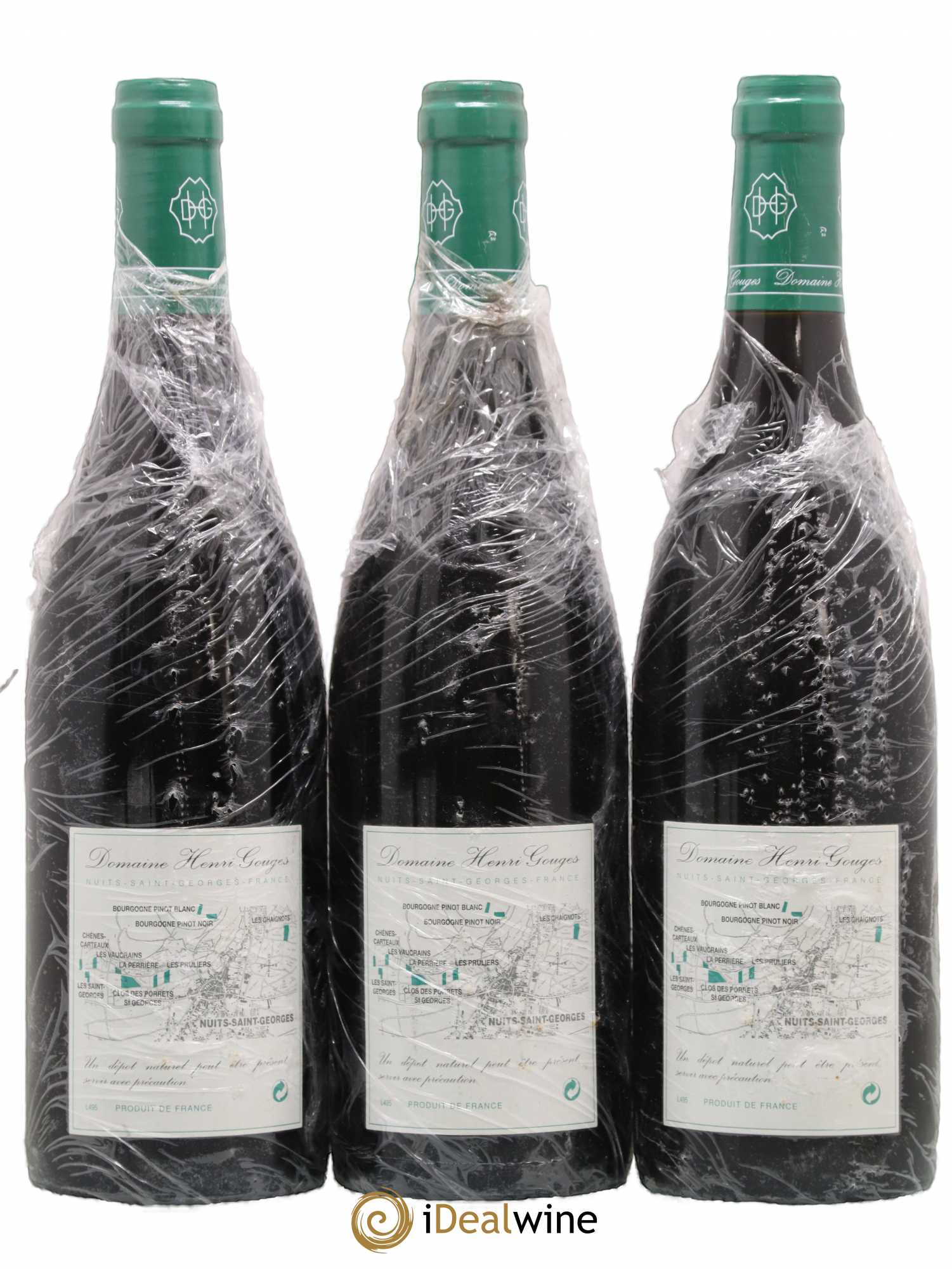 Nuits-Saint-Georges 1er Cru Les Saints Georges Henri Gouges 1999 - Lot de 3 bouteilles - 1